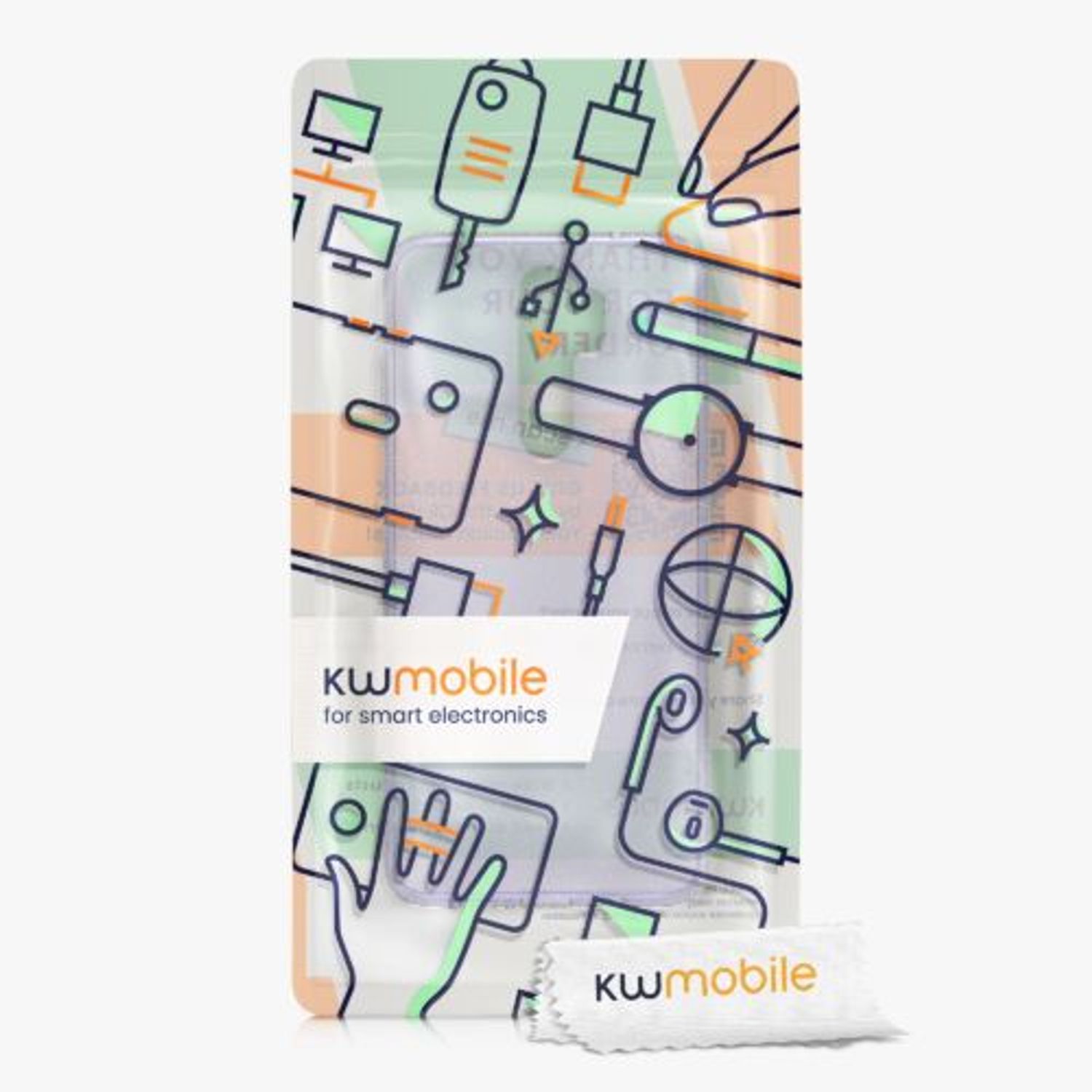 Husa pentru Xiaomi Redmi Note 8 Pro, Silicon, Transparent, 56835.03, Kwmobile fotografia produsului View 7 L