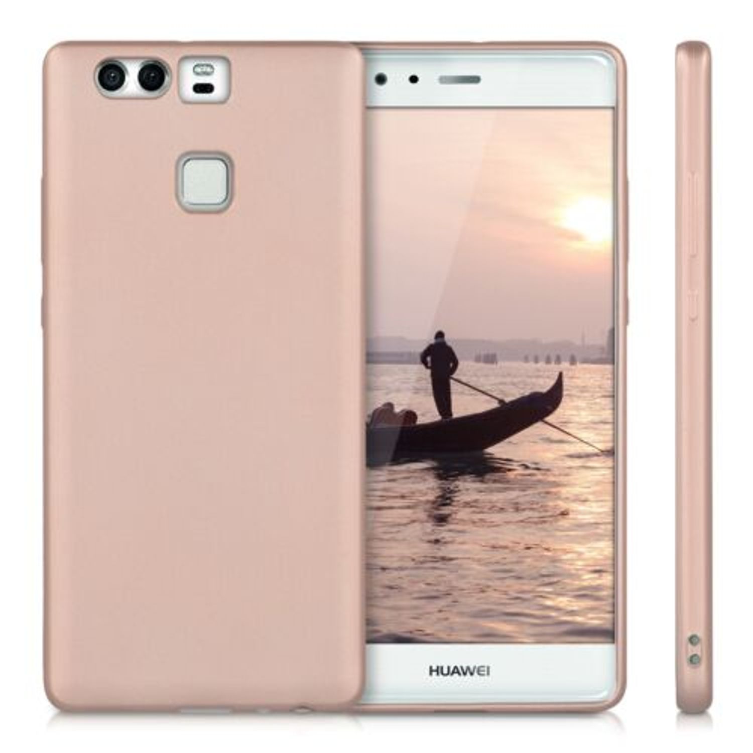 Husa pentru Huawei P9, Silicon, Rose Gold, 40438.81 fotografia produsului View 2 L