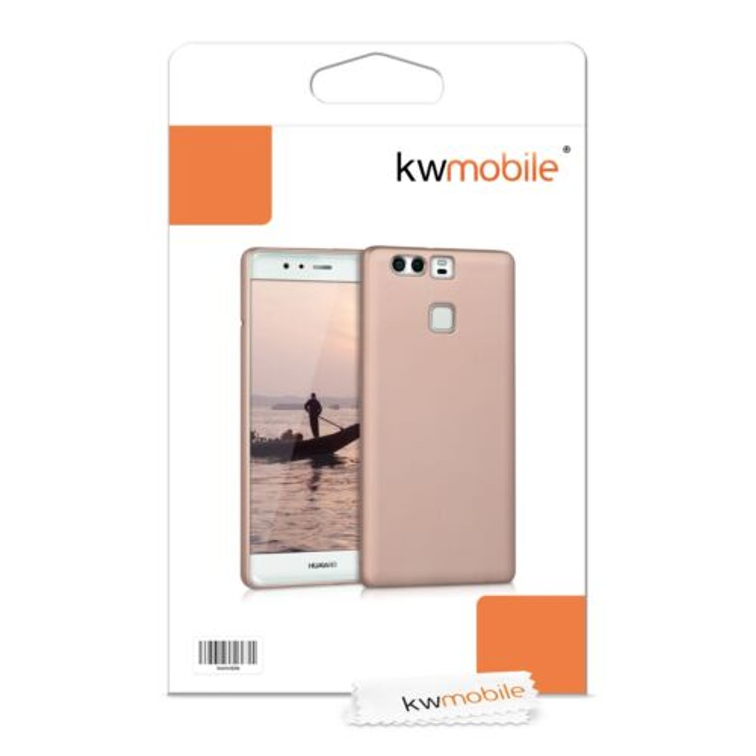 Husa pentru Huawei P9, Silicon, Rose Gold, 40438.81 fotografia produsului View 5 L