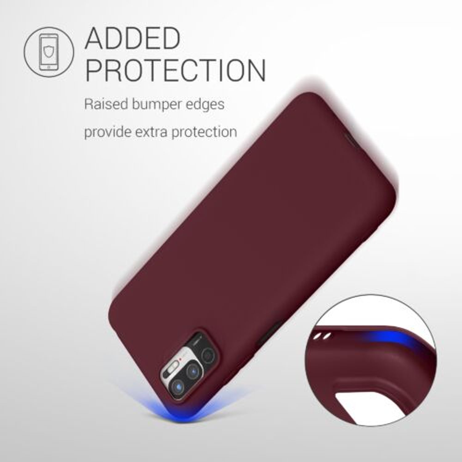 Husa pentru Xiaomi Redmi Note 10 5G, Silicon, Violet, 54947.190 fotografia produsului View 10 L