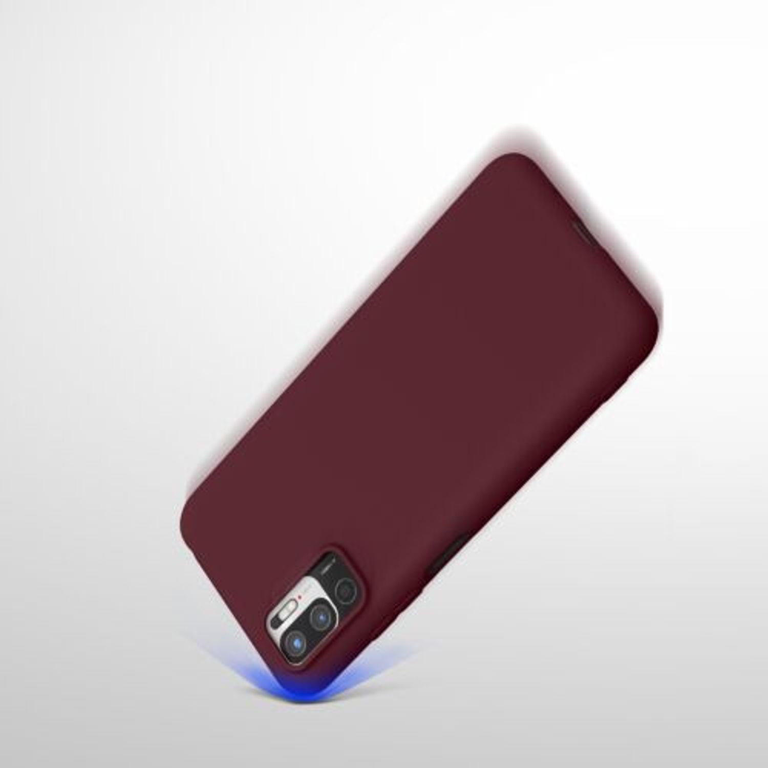 Husa pentru Xiaomi Redmi Note 10 5G, Silicon, Violet, 54947.190 fotografia produsului View 9 L