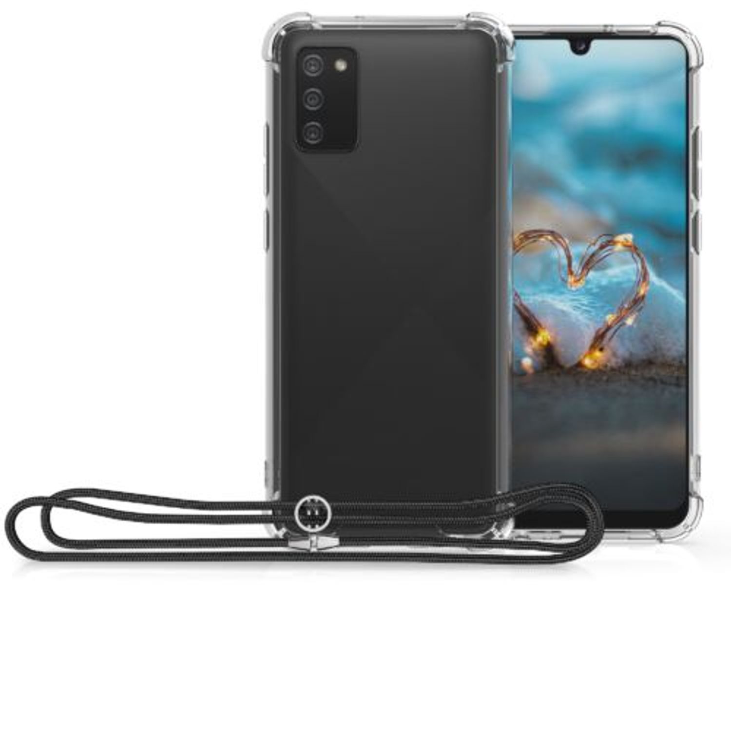 Husa pentru Samsung Galaxy A02s, Silicon, Transparent, 55090.01, Kwmobile fotografia produsului View 7 L