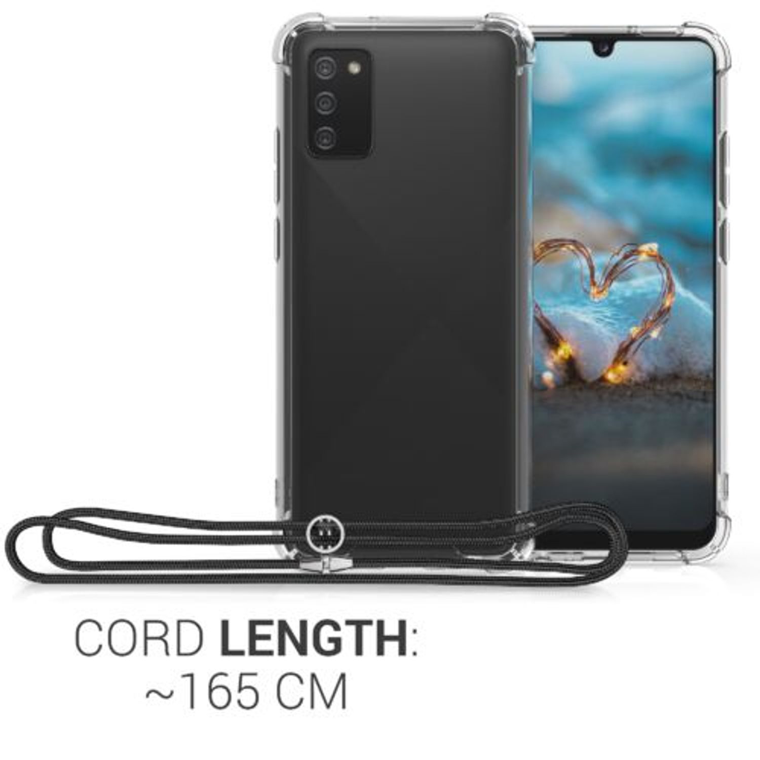 Husa pentru Samsung Galaxy A02s, Silicon, Transparent, 55090.01, Kwmobile fotografia produsului View 3 L