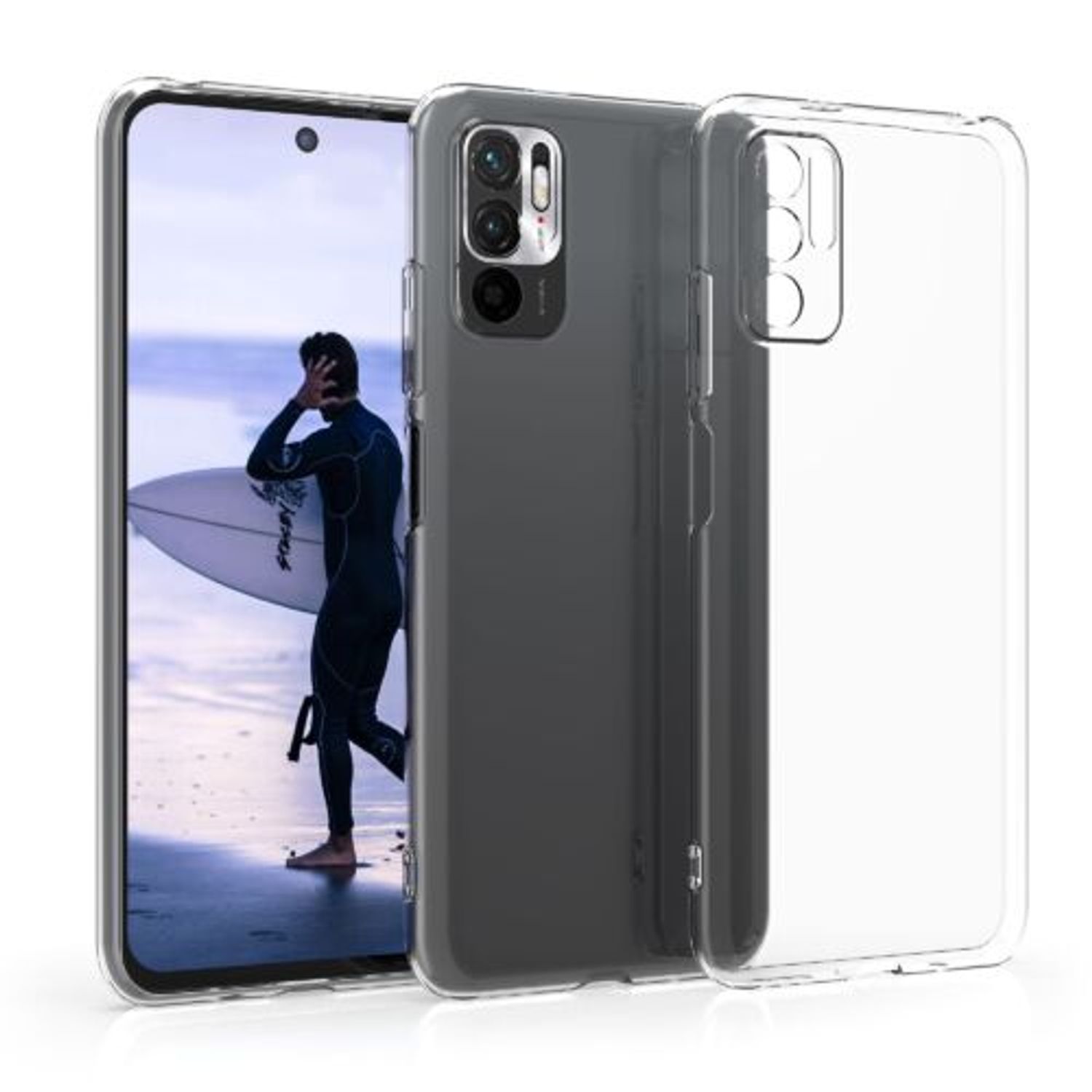 Husa pentru Xiaomi Redmi Note 10 5G, Silicon, Transparent, 54951.03 fotografia produsului View 2 L