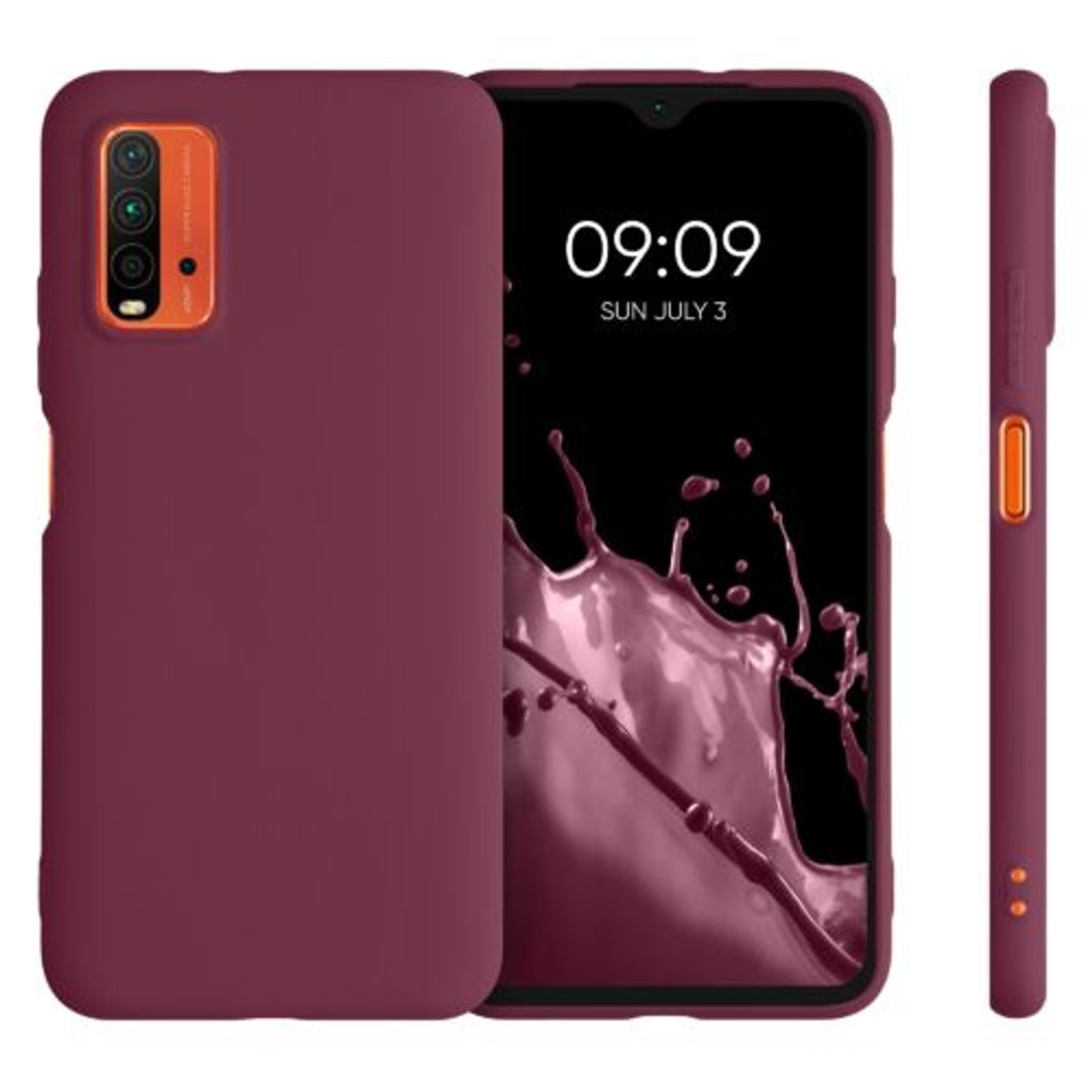 Husa pentru Xiaomi Redmi 9T, Silicon, Violet, 54337.187 fotografia produsului View 2 L