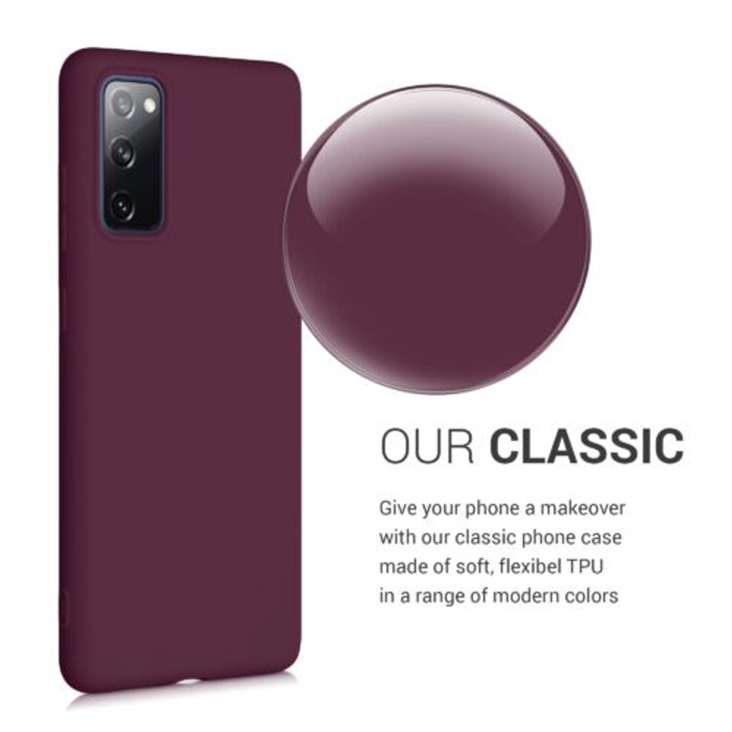 Husa pentru Samsung Galaxy S20 FE, Silicon, Violet, 53604.187 fotografia produsului View 4 L