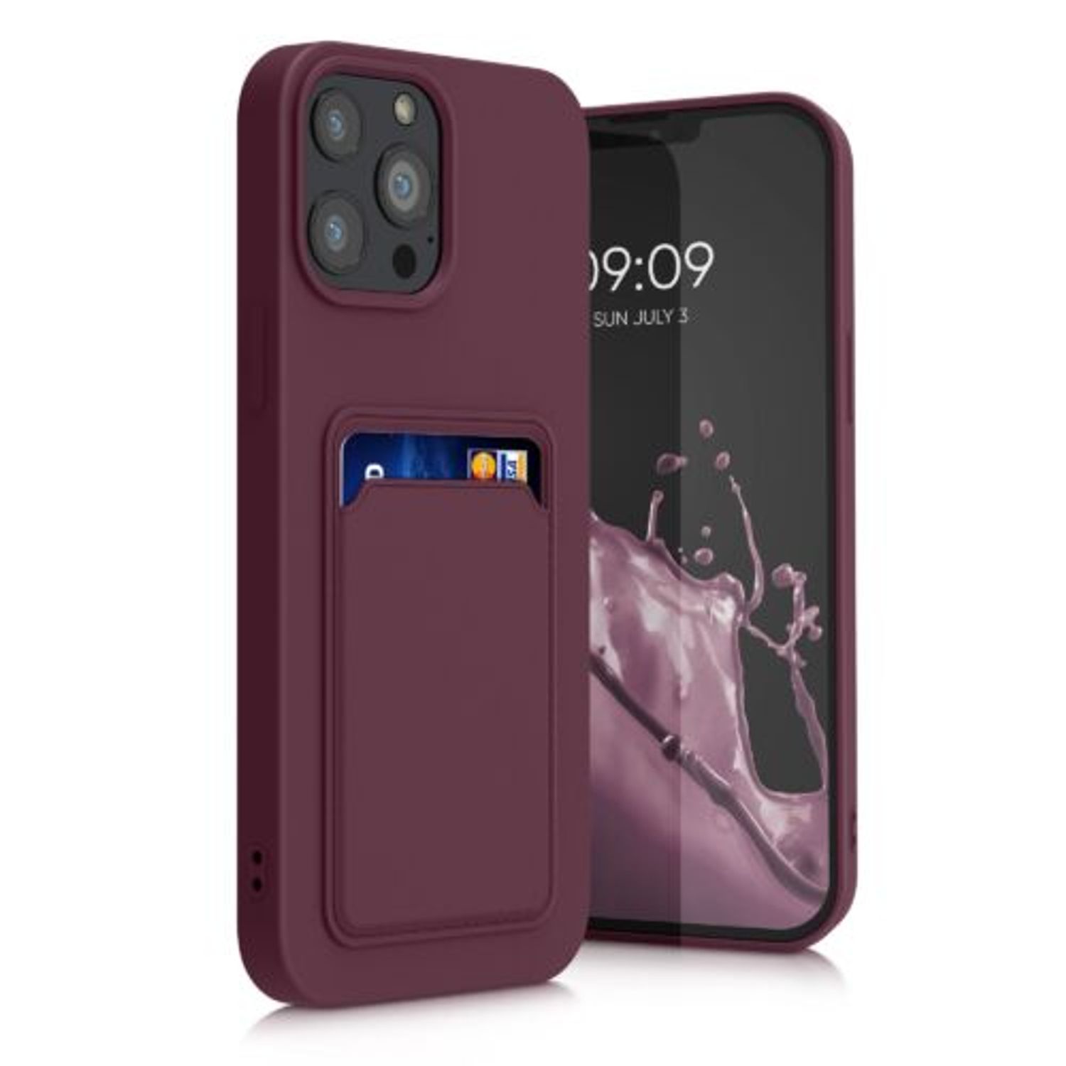 Husa pentru Apple iPhone 13 Pro Max, Silicon, Violet, 55982.190, Kwmobile fotografia produsului View 2 L