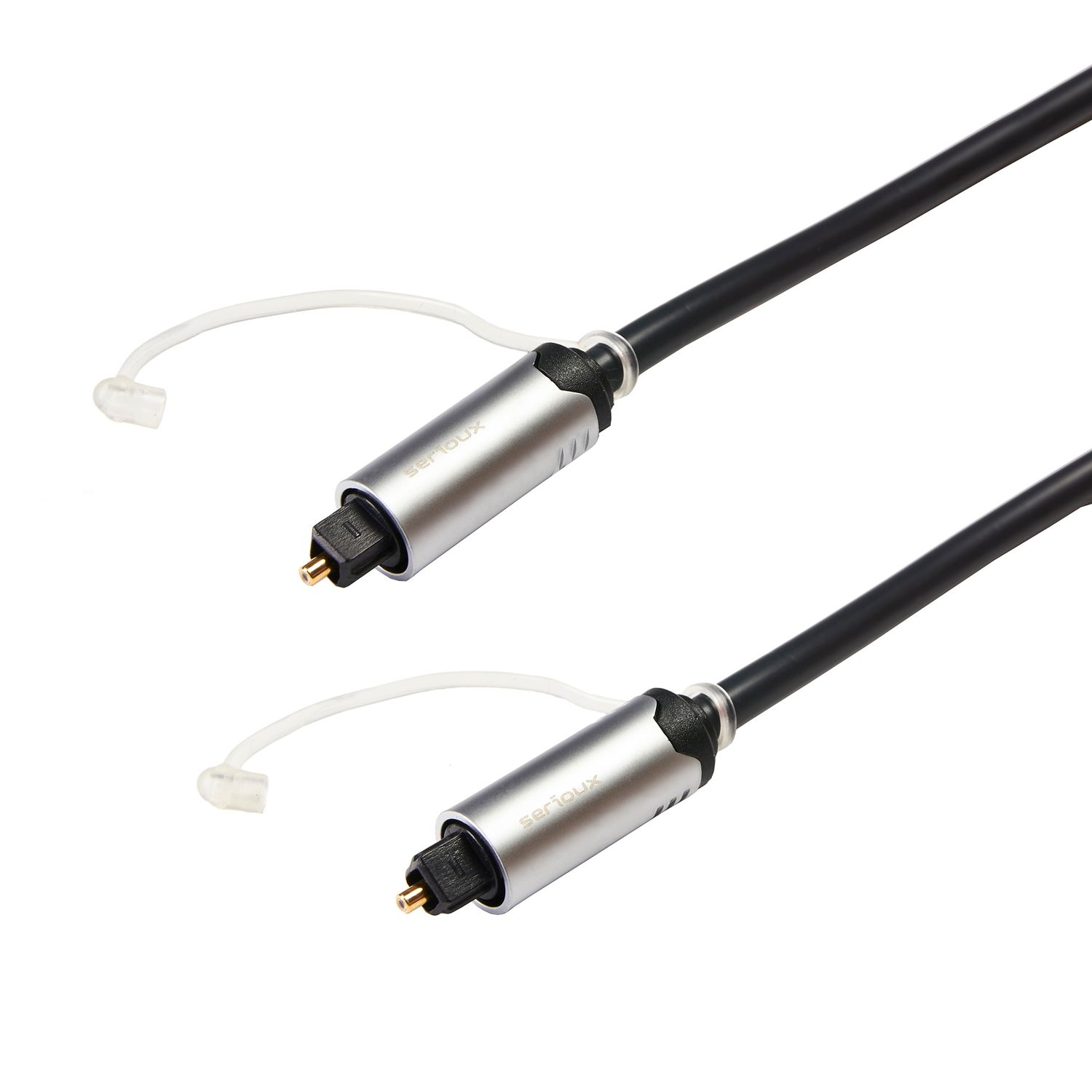 Cablu audio optic Serioux Premium, Toslink, 1.5m, negru fotografia produsului View 3 L
