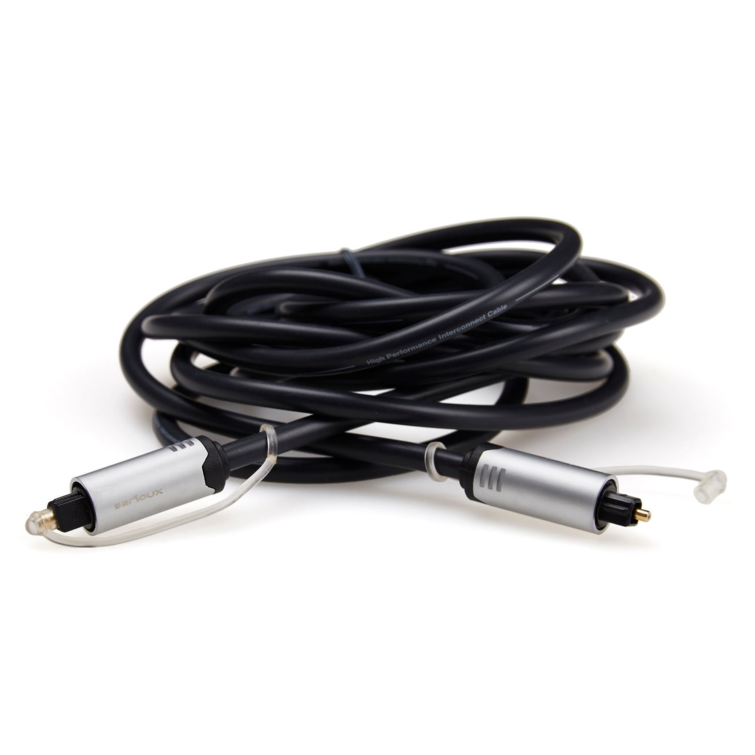 Cablu audio optic Serioux Premium, Toslink, 1.5m, negru fotografia produsului View 4 L