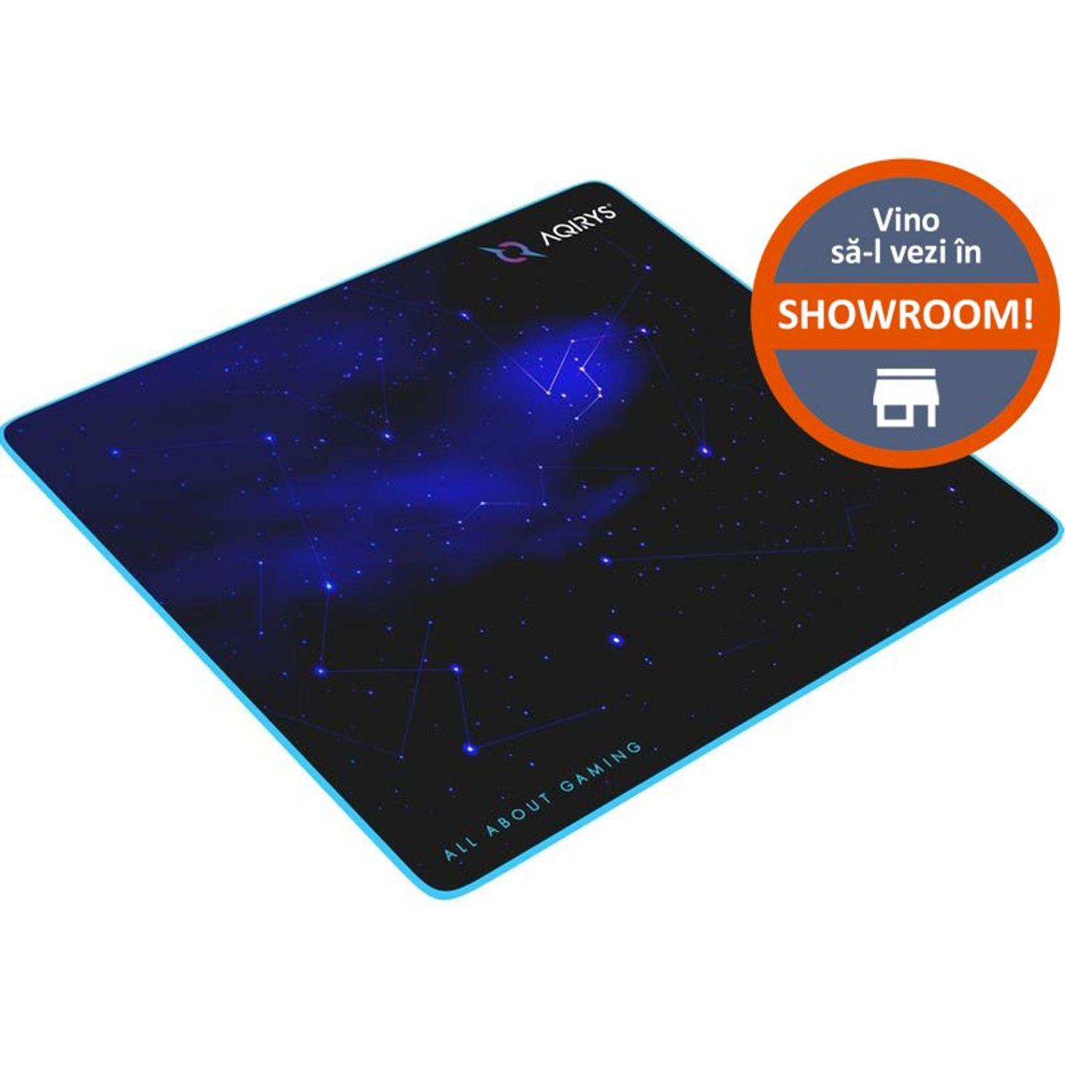 Mousepad AQIRYS Parsec Medium (MD) Mouse pad AQIRYS Parsec Medium (Negru) fotografia produsului View 4 L
