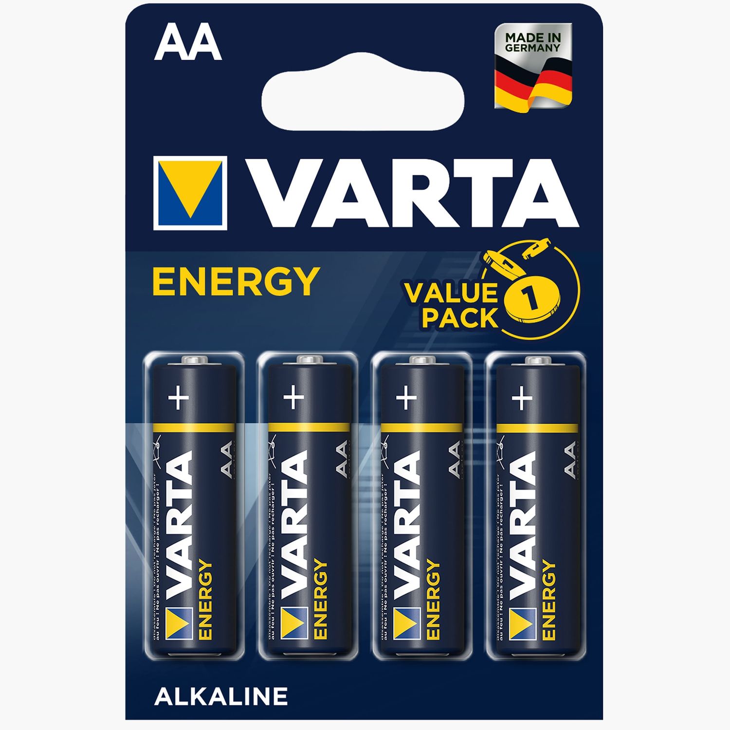 Baterii alcaline AA, 4 buc Varta fotografia produsului