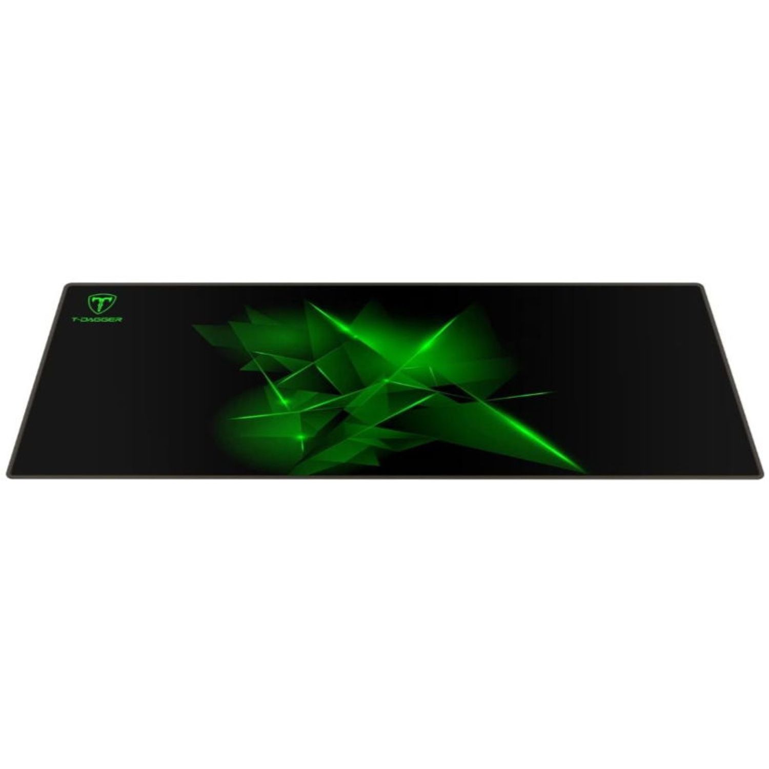 Mousepad Gaming T-Dagger Geometry L, Negru Mousepad T-DAGGER Geometry, L (Negru/Verde) fotografia produsului View 2 L