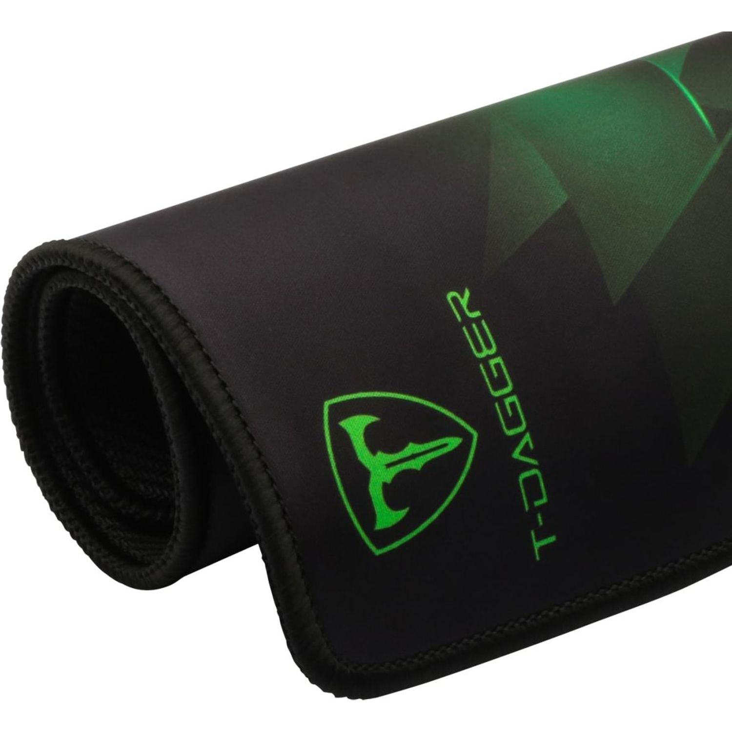 Mousepad Gaming T-Dagger Geometry L, Negru Mousepad T-DAGGER Geometry, L (Negru/Verde) fotografia produsului View 14 L