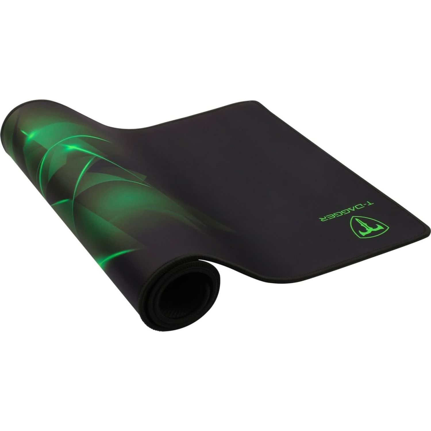 Mousepad Gaming T-Dagger Geometry L, Negru Mousepad T-DAGGER Geometry, L (Negru/Verde) fotografia produsului View 11 L