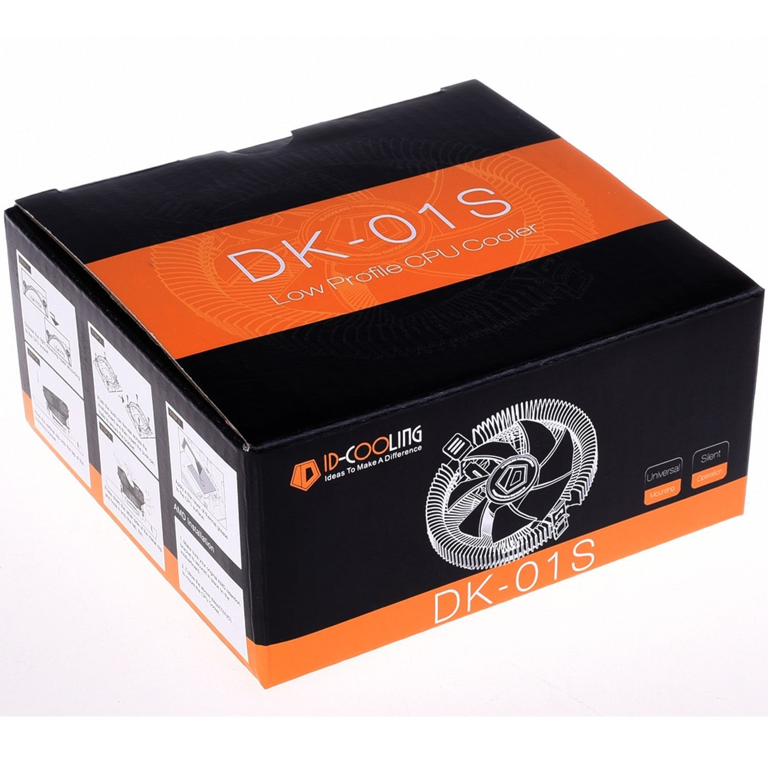 Cooler Procesor ID-Cooling DK-01S, compatibil AMD/Intel Cooler CPU ID-Cooling DK-01S, 80 mm fotografia produsului View 11 L