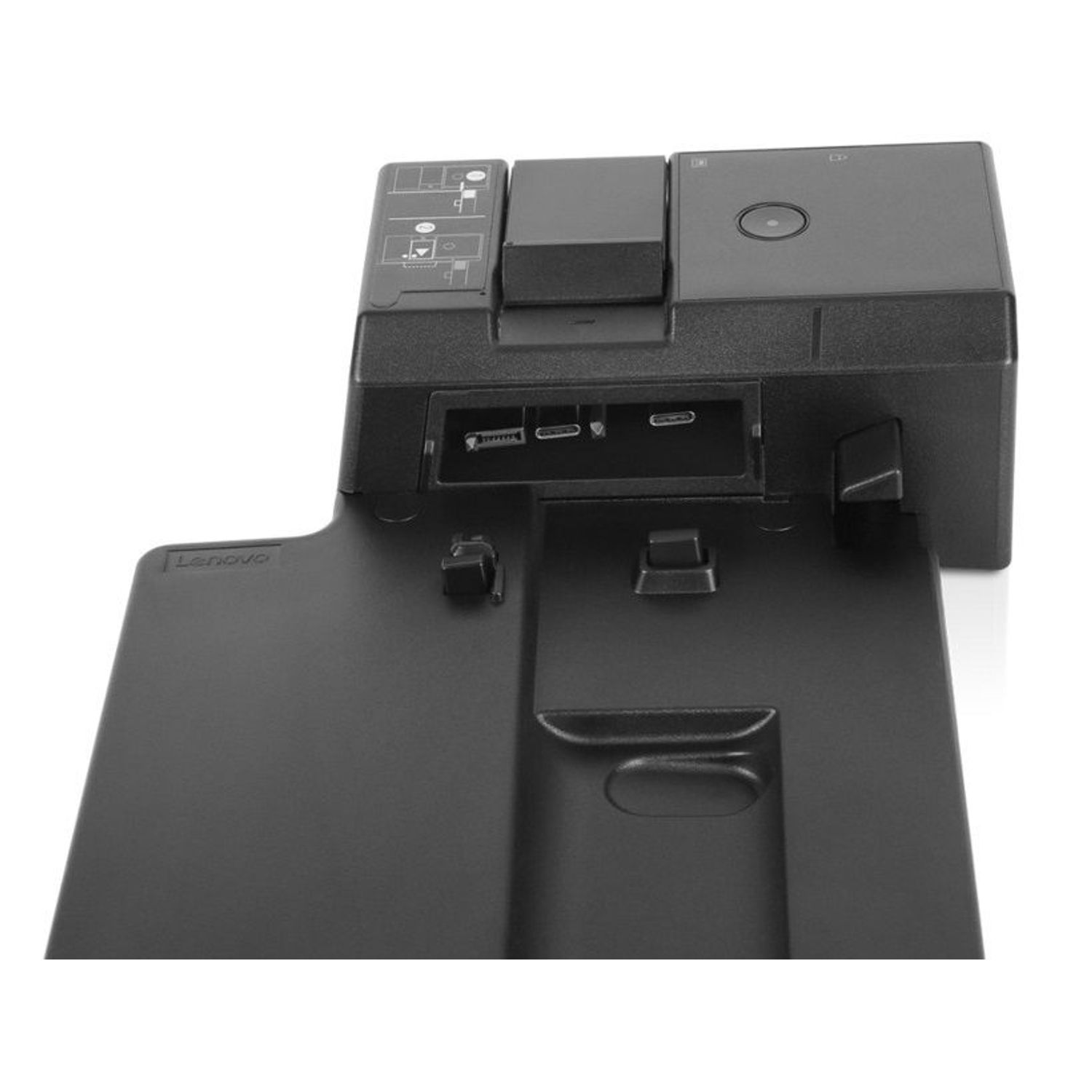 Stand docking Lenovo ThinkPad Basic - 90 W EU, DisplayPort, USB, VGA, Negru, 40AG0090EU Docking Station Lenovo ThinkPad Basic Dock 40AG0090EU fotografia produsului View 4 L