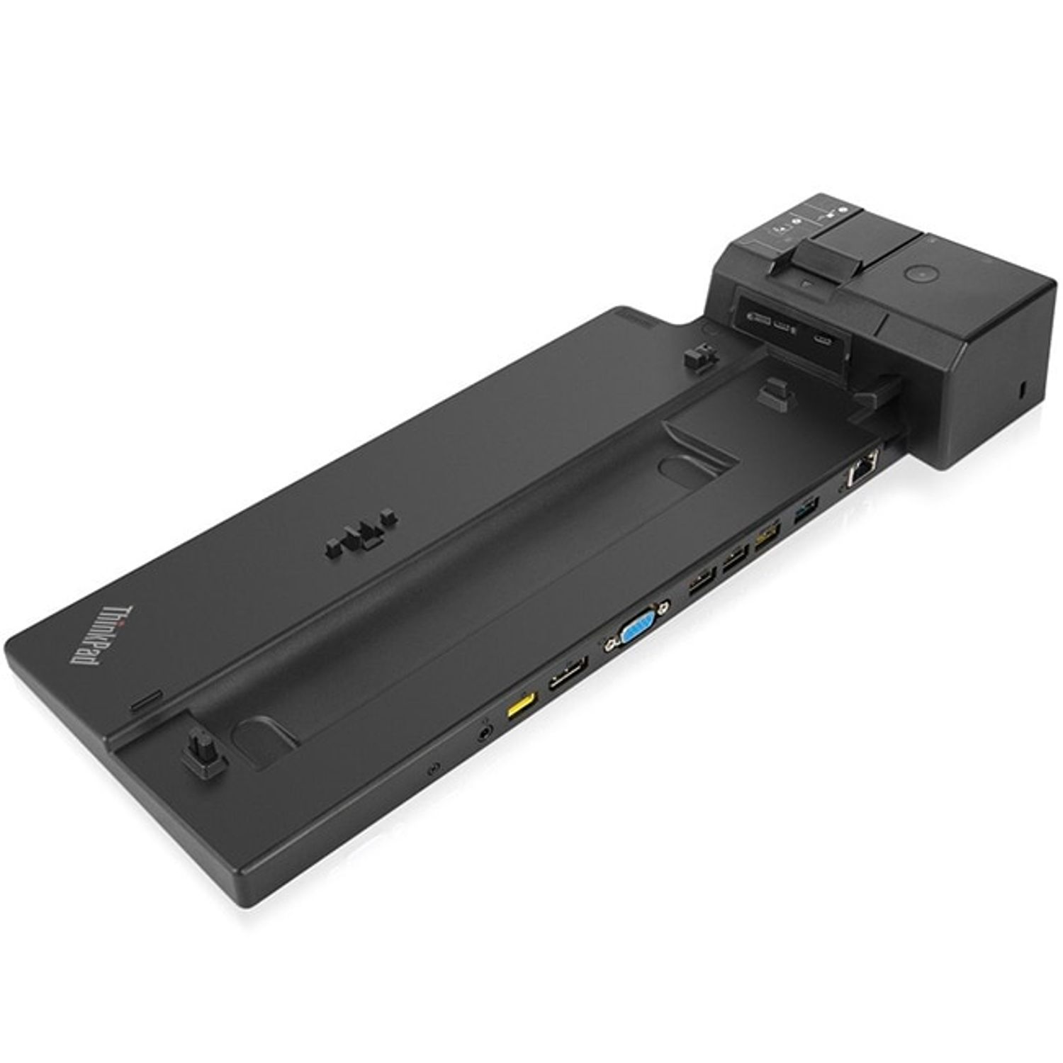 Stand docking Lenovo ThinkPad Basic - 90 W EU, DisplayPort, USB, VGA, Negru, 40AG0090EU Docking Station Lenovo ThinkPad Basic Dock 40AG0090EU fotografia produsului View 7 L