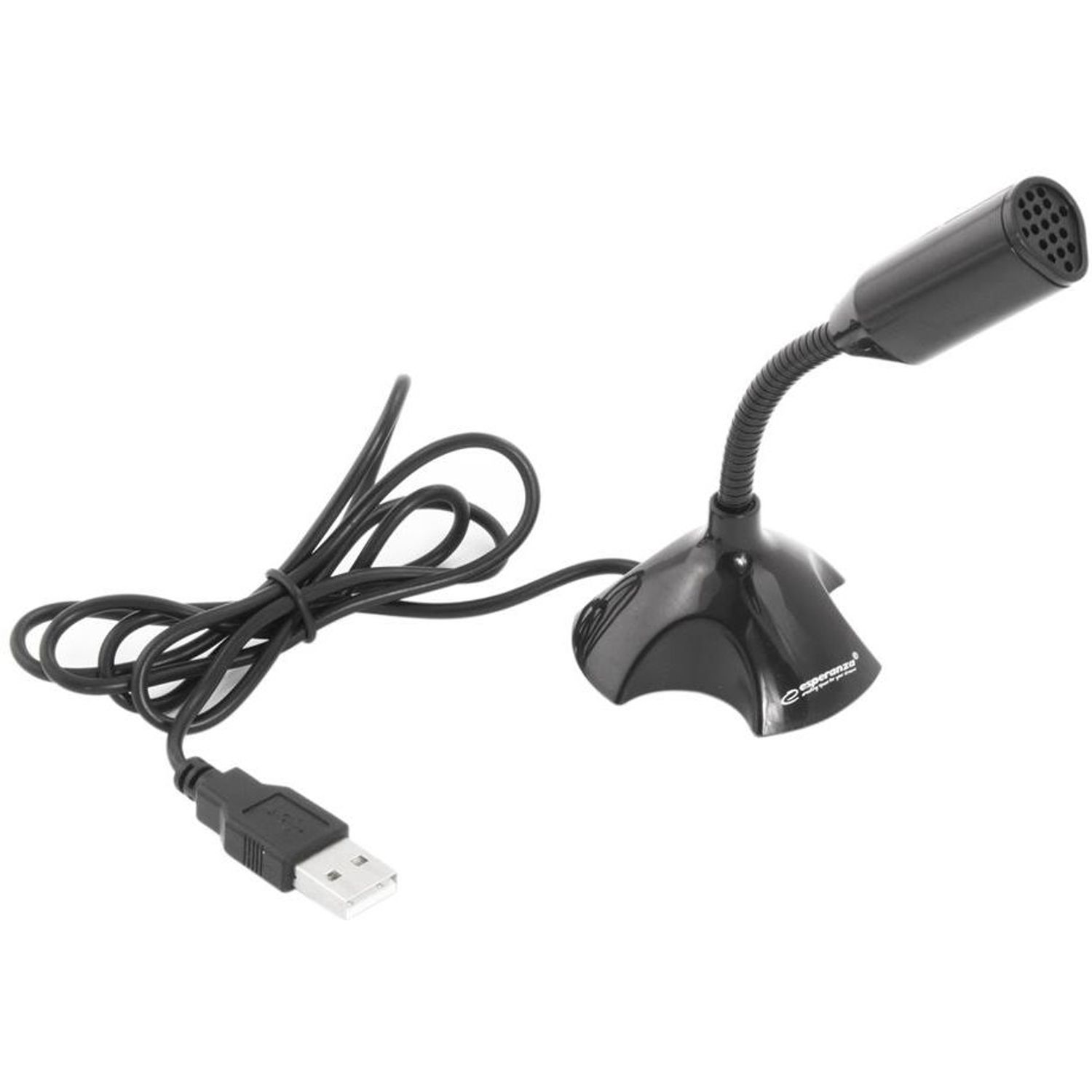 Microfon USB pentru Note -book-uri , Esperanza , EH179 , Scream Microfon ESPERANZA EH179, USB (Negru) fotografia produsului View 2 L