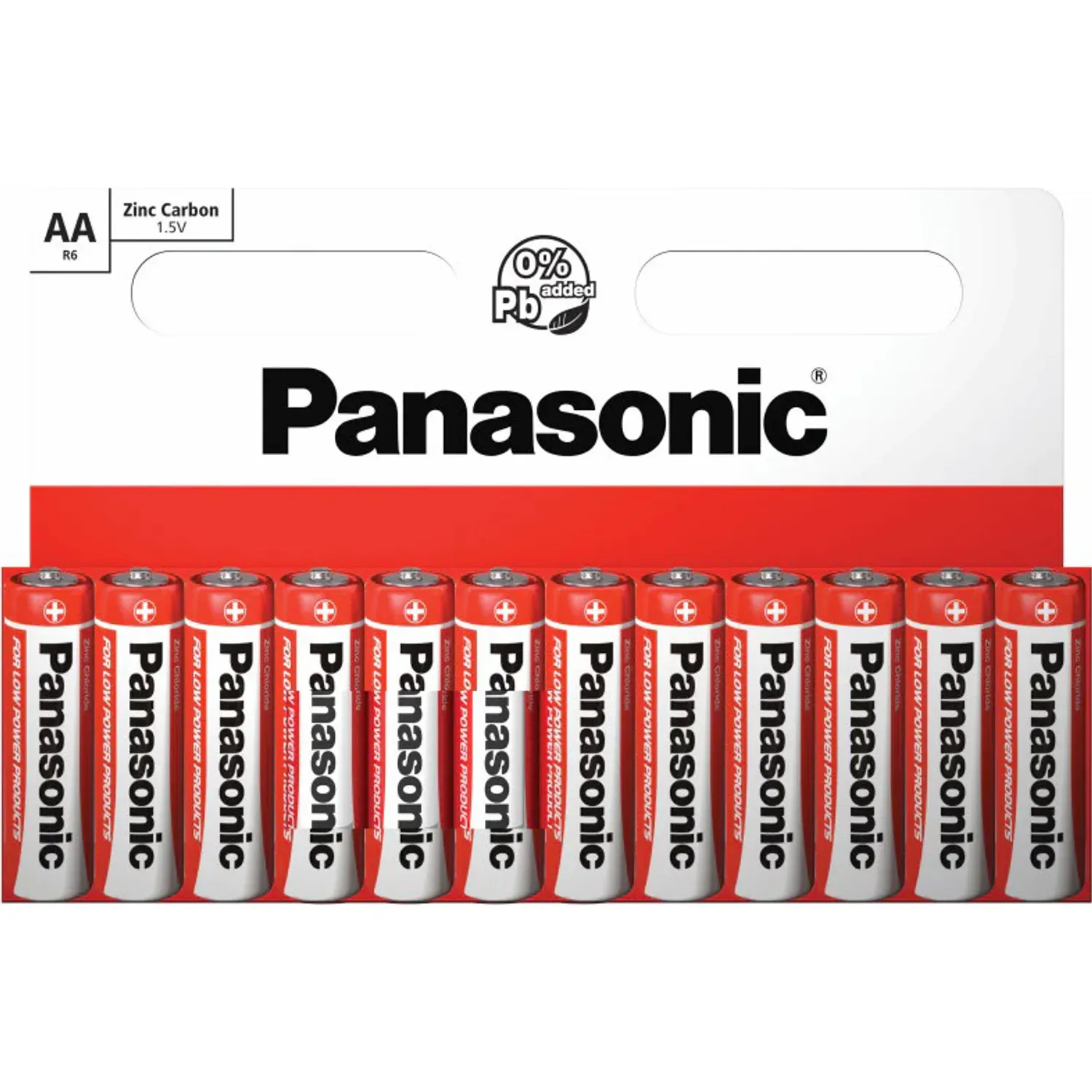 Baterii Panasonic Zinc Carbon AA, 12 Buc fotografia produsului