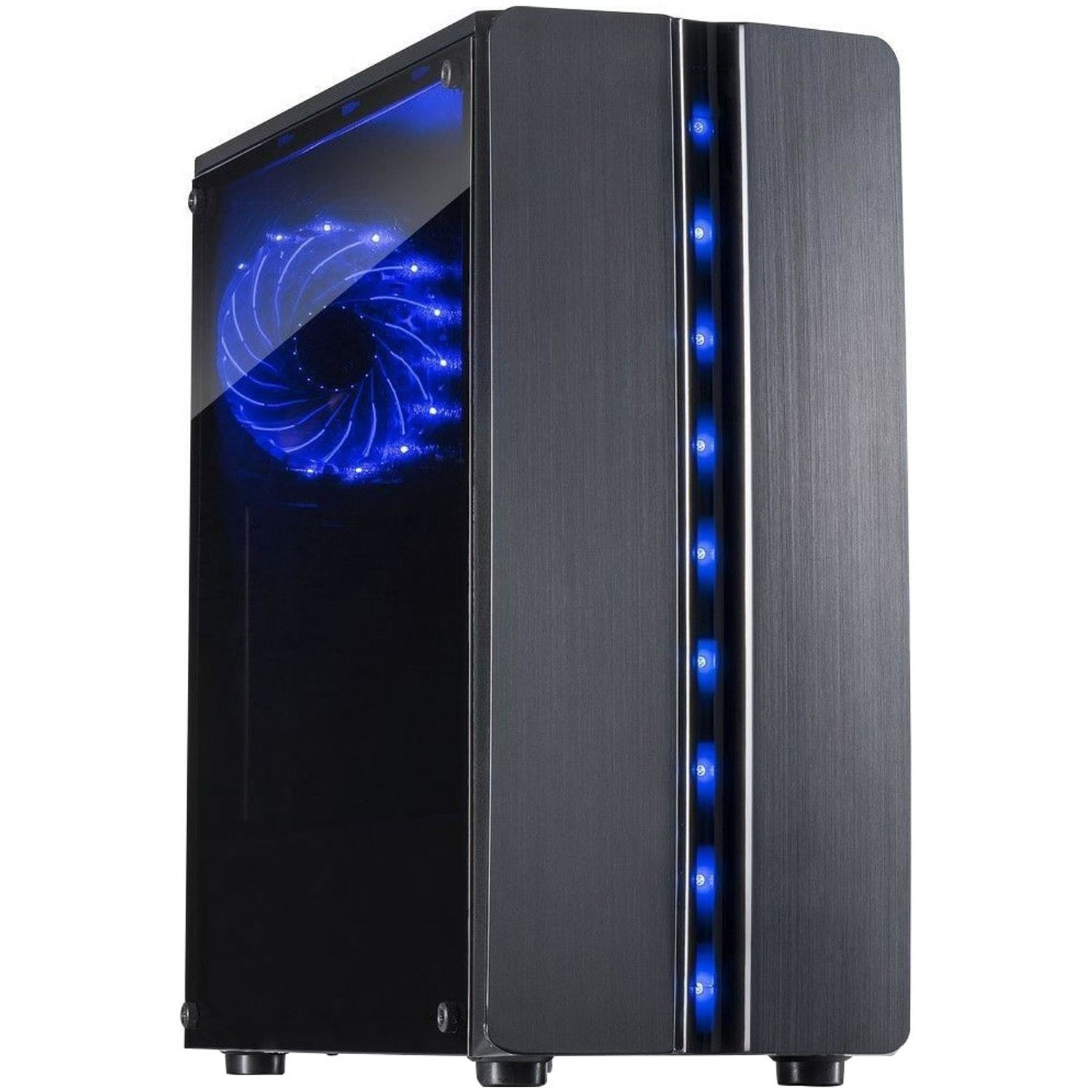 Carcasa Inter-Tech Thunder, Middle Tower, ATX, fara sursa, Black Carcasa Inter-Tech Thunder, Mid Tower (Negru) fotografia produsului View 7 L