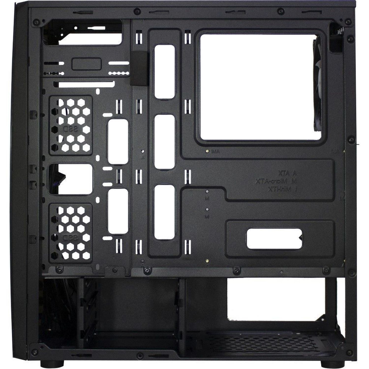 Carcasa Inter-Tech Thunder, Middle Tower, ATX, fara sursa, Black Carcasa Inter-Tech Thunder, Mid Tower (Negru) fotografia produsului View 5 L