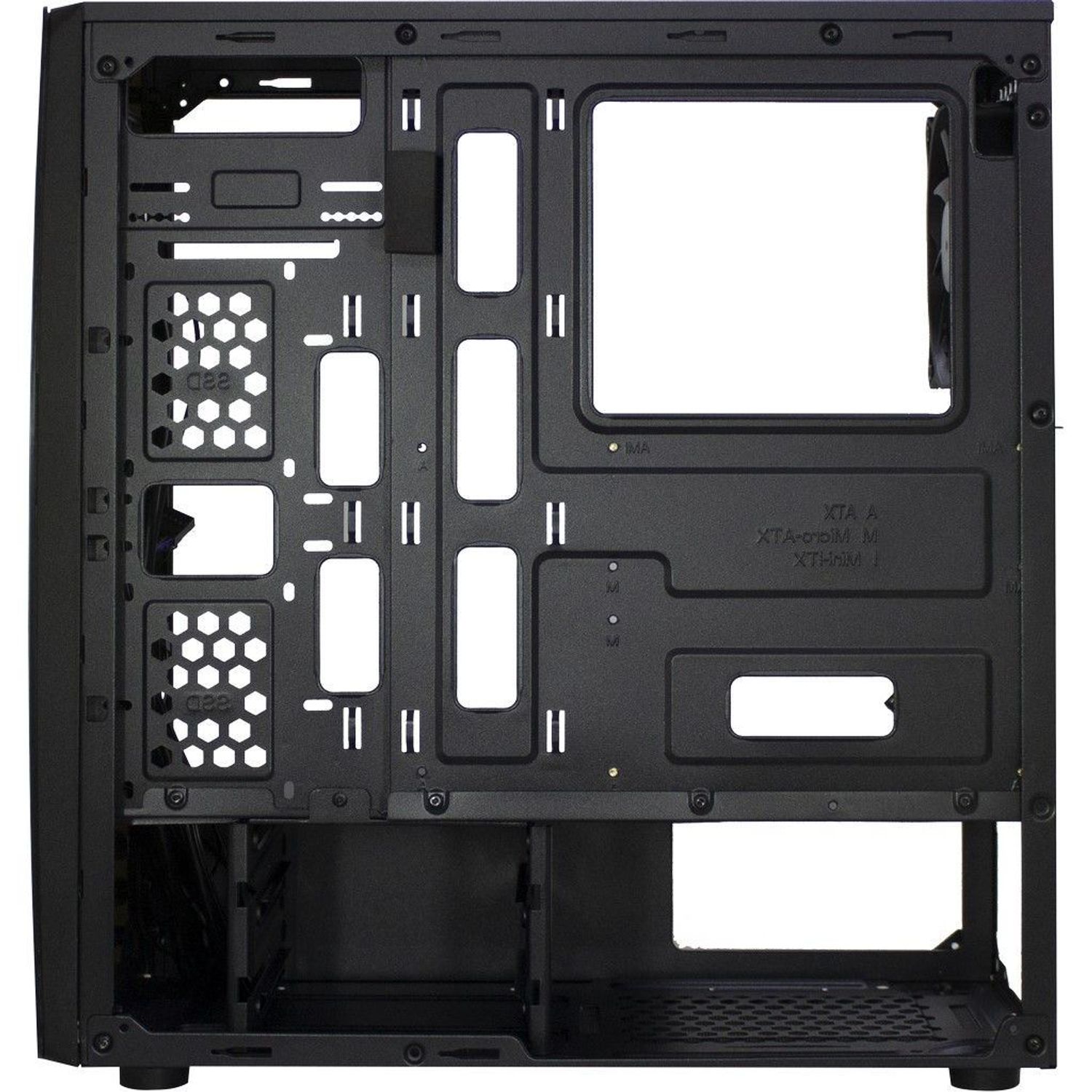 Carcasa Inter-Tech Thunder, Middle Tower, ATX, fara sursa, Black Carcasa Inter-Tech Thunder, Mid Tower (Negru) fotografia produsului View 12 L