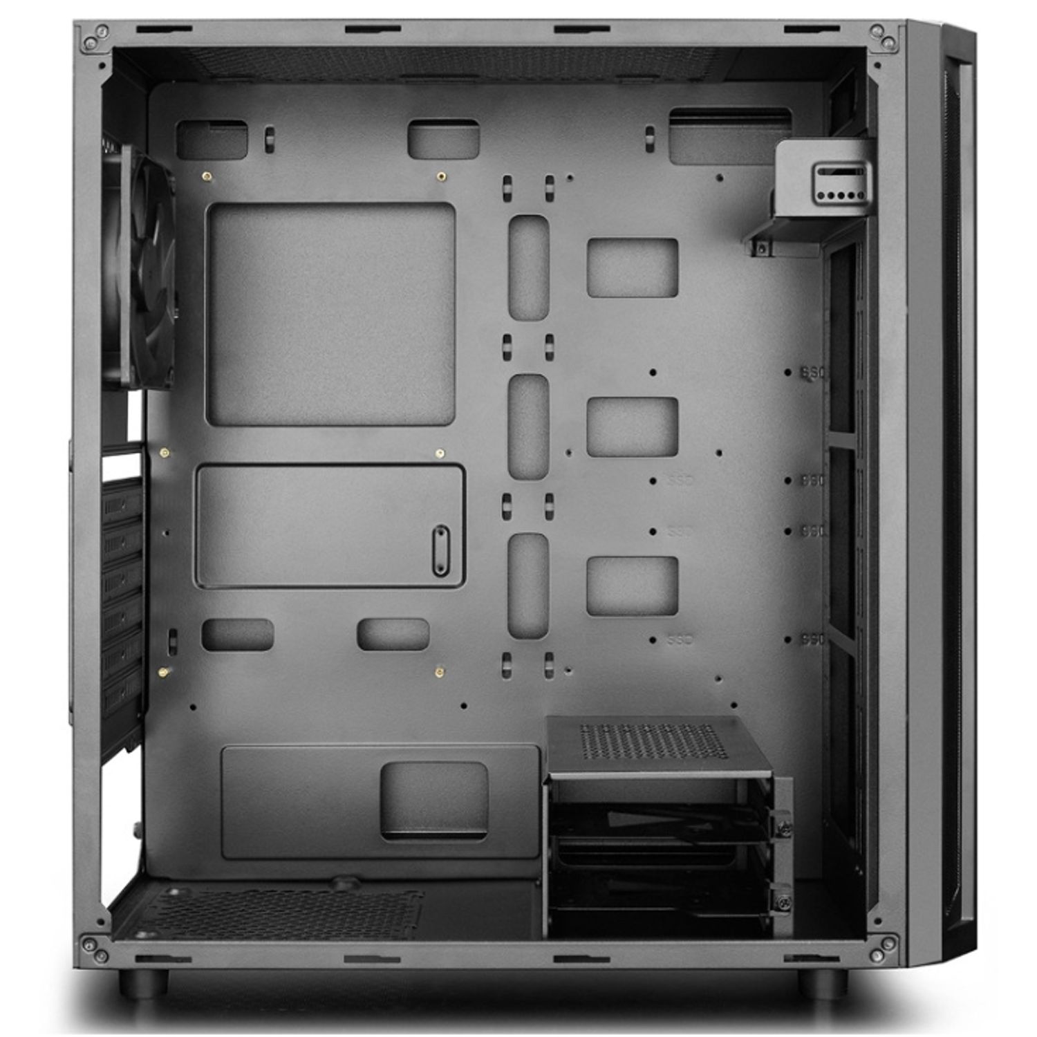Carcasa Deepcool D-Shield V2 Black Case, Mid Tower Case, Carcasa Deepcool D-Shield V2 (Neagra) fotografia produsului View 5 L