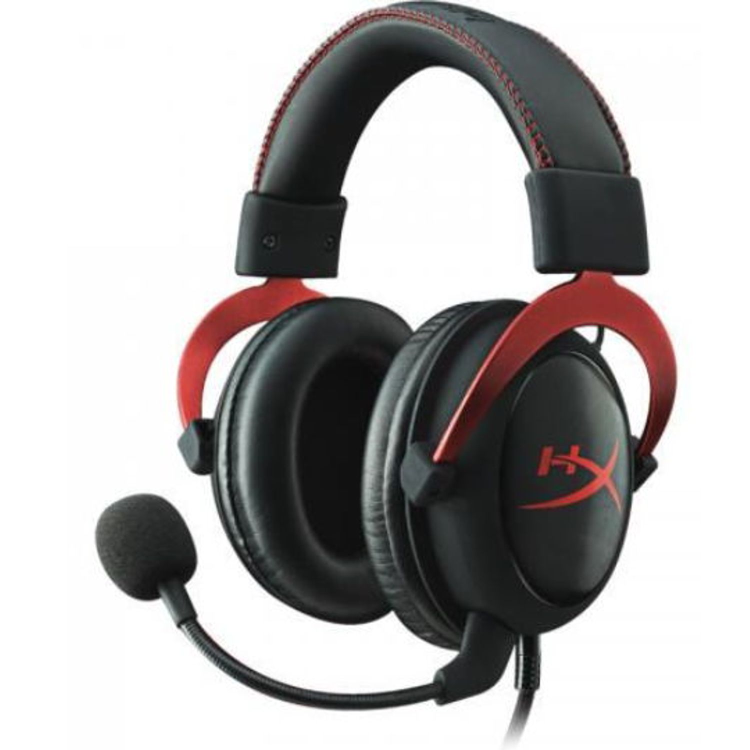 Casti gaming HyperX Cloud II, Rosu Casti Gaming Stereo HyperX Cloud II, 7.1, Microfon (Negru/Rosu) fotografia produsului