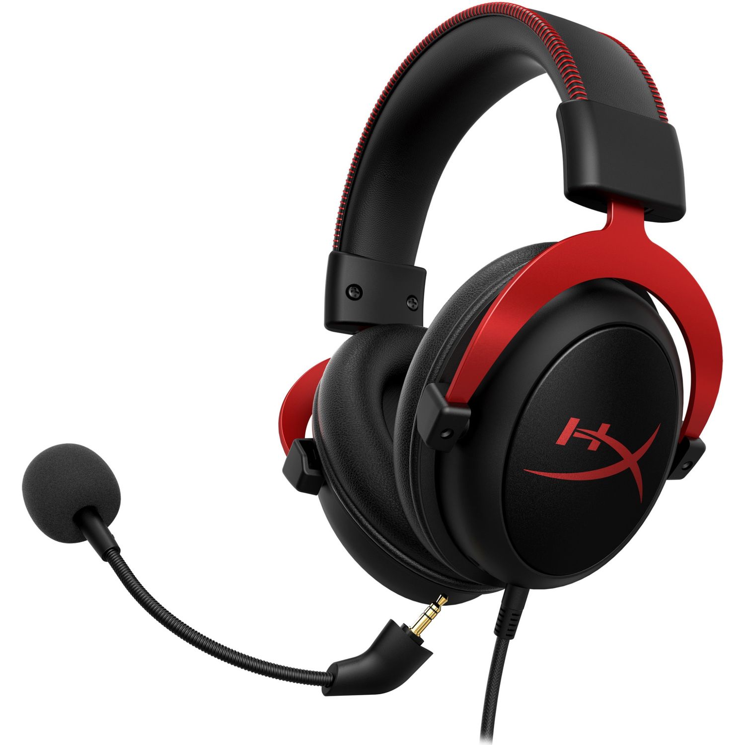 Casti gaming HyperX Cloud II, Rosu Casti Gaming Stereo HyperX Cloud II, 7.1, Microfon (Negru/Rosu) fotografia produsului View 8 L