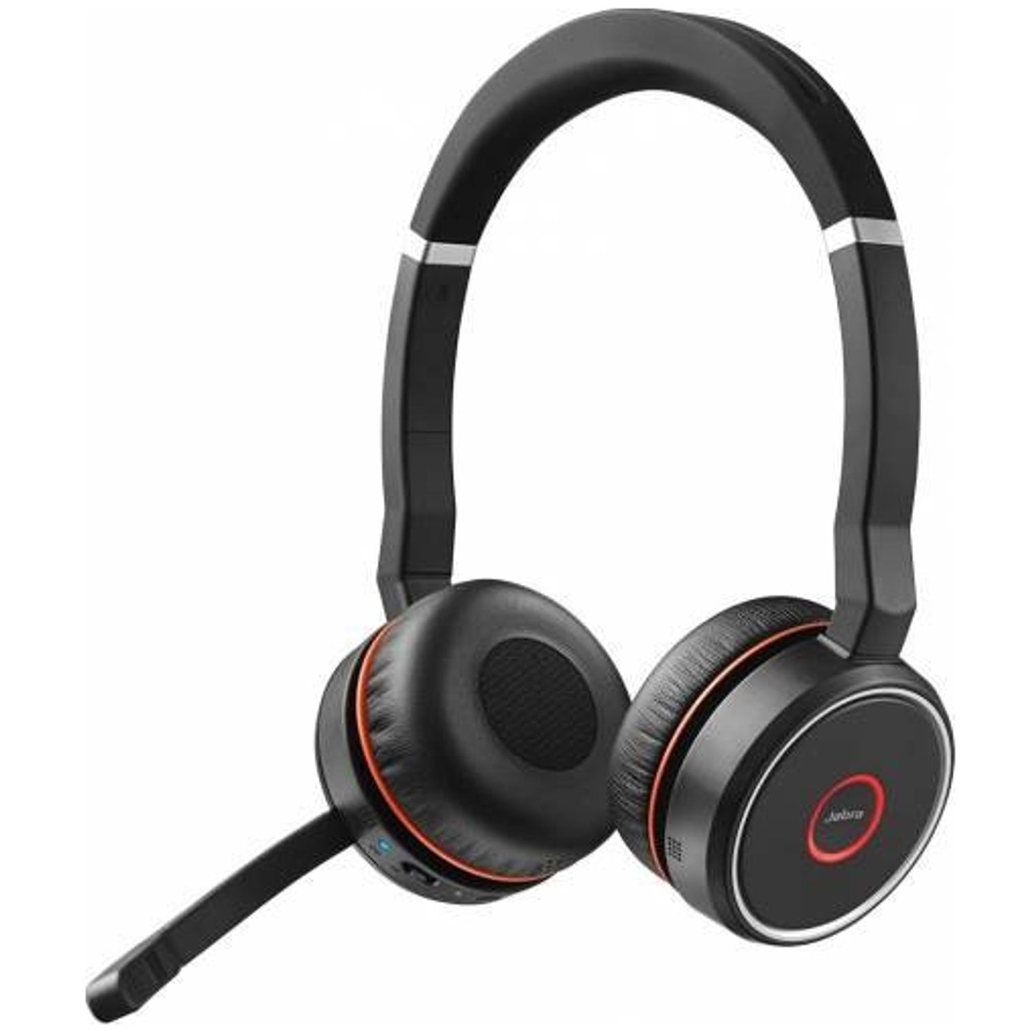 Casti Jabra Evolve 75 UC Stereo inclus Link 370, Negru Casti Stereo Jabra Evolve 75 UC, Bluetooth, Microfon (Negru) fotografia produsului