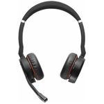 Casti Jabra Evolve 75 UC Stereo inclus Link 370, Negru Casti Stereo Jabra Evolve 75 UC, Bluetooth, Microfon (Negru) fotografia produsului View 4 S