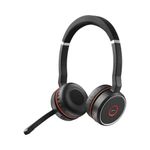 Casti Jabra Evolve 75 UC Stereo inclus Link 370, Negru Casti Stereo Jabra Evolve 75 UC, Bluetooth, Microfon (Negru) fotografia produsului View 5 S
