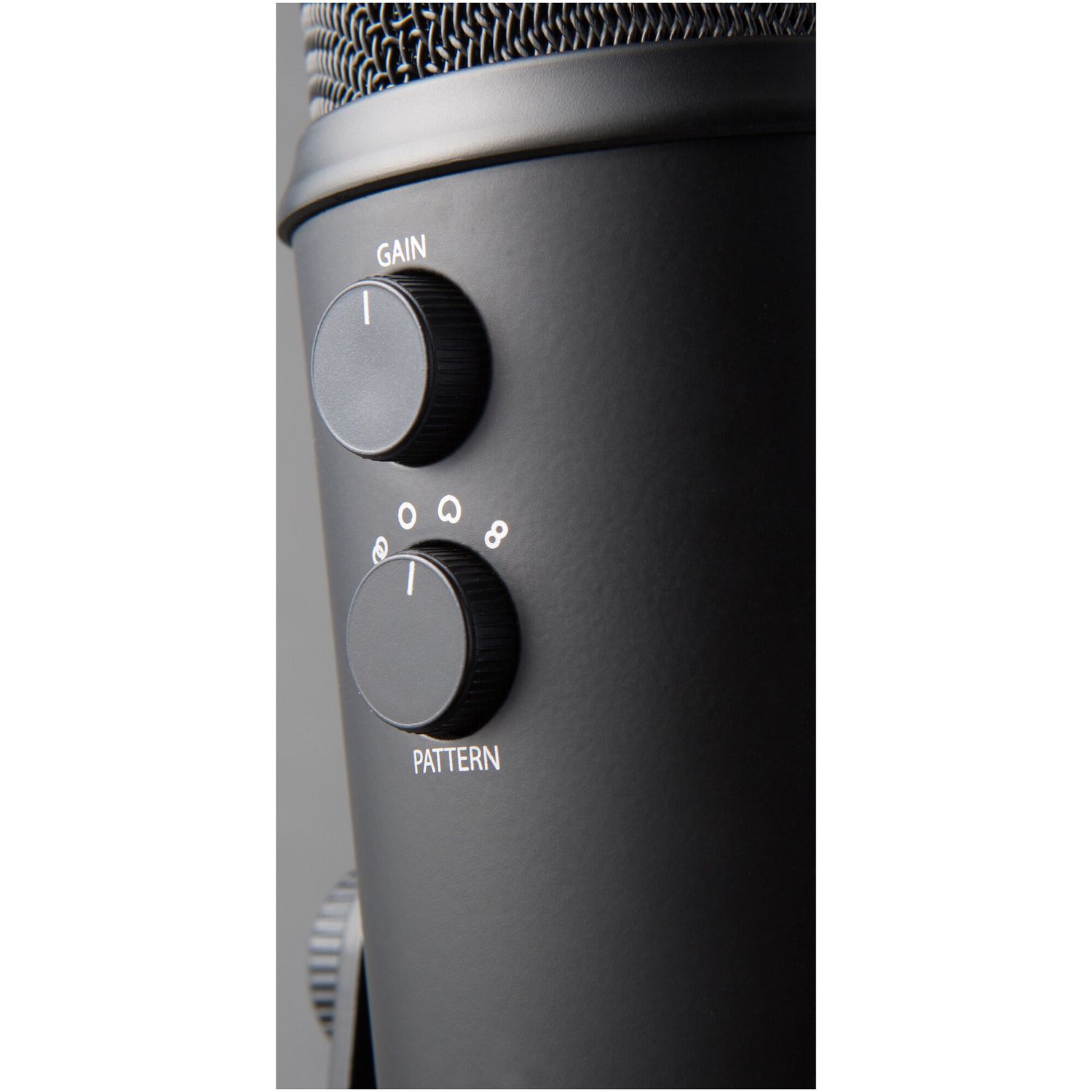 Microfon Profesional Blue Yeti USB, PC & Mac, Gaming, Podcast, Streaming, Recording, Multi-Pattern, Blackout fotografia produsului View 3 L