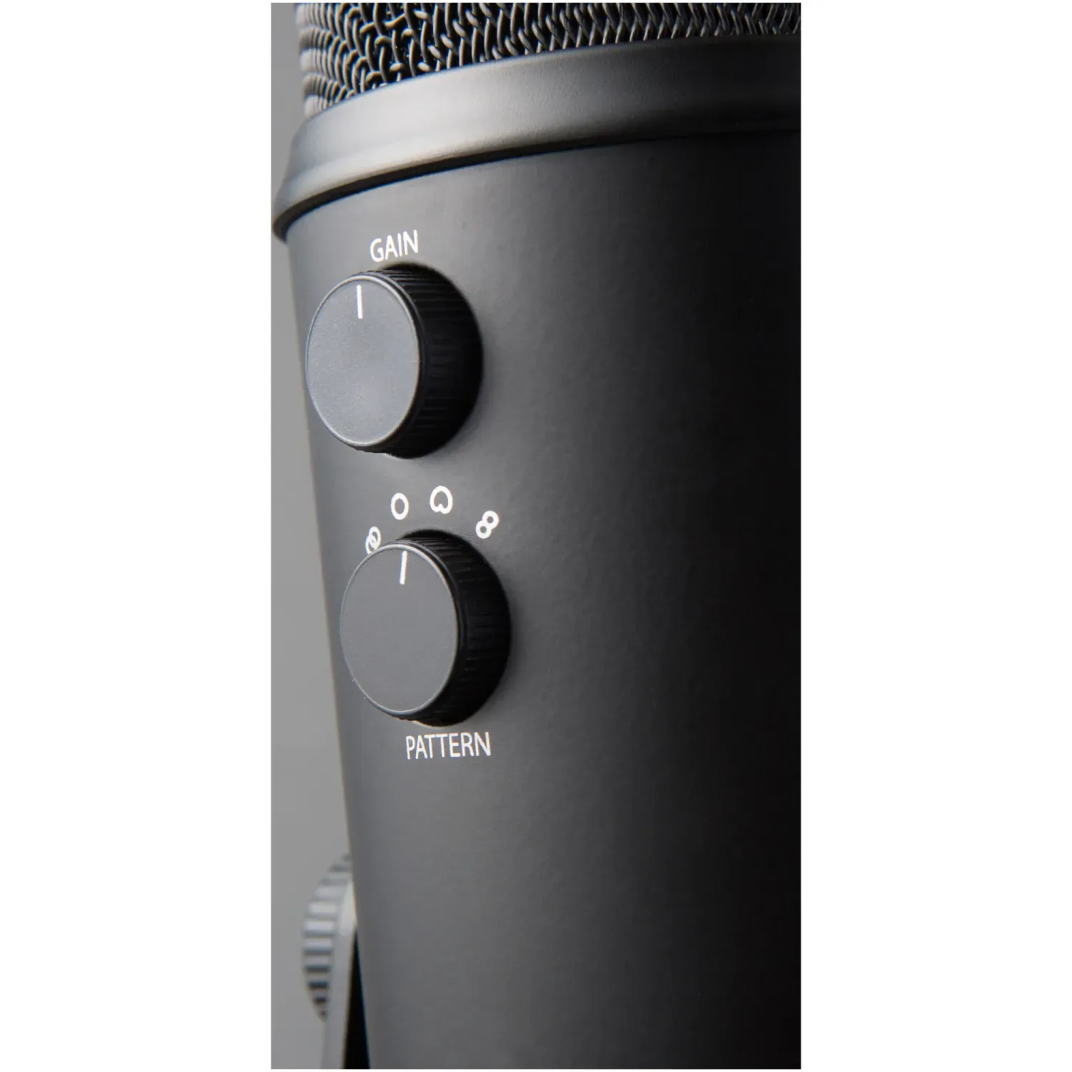 Microfon Profesional Blue Yeti USB, PC & Mac, Gaming, Podcast, Streaming, Recording, Multi-Pattern, Blackout fotografia produsului View 2 L
