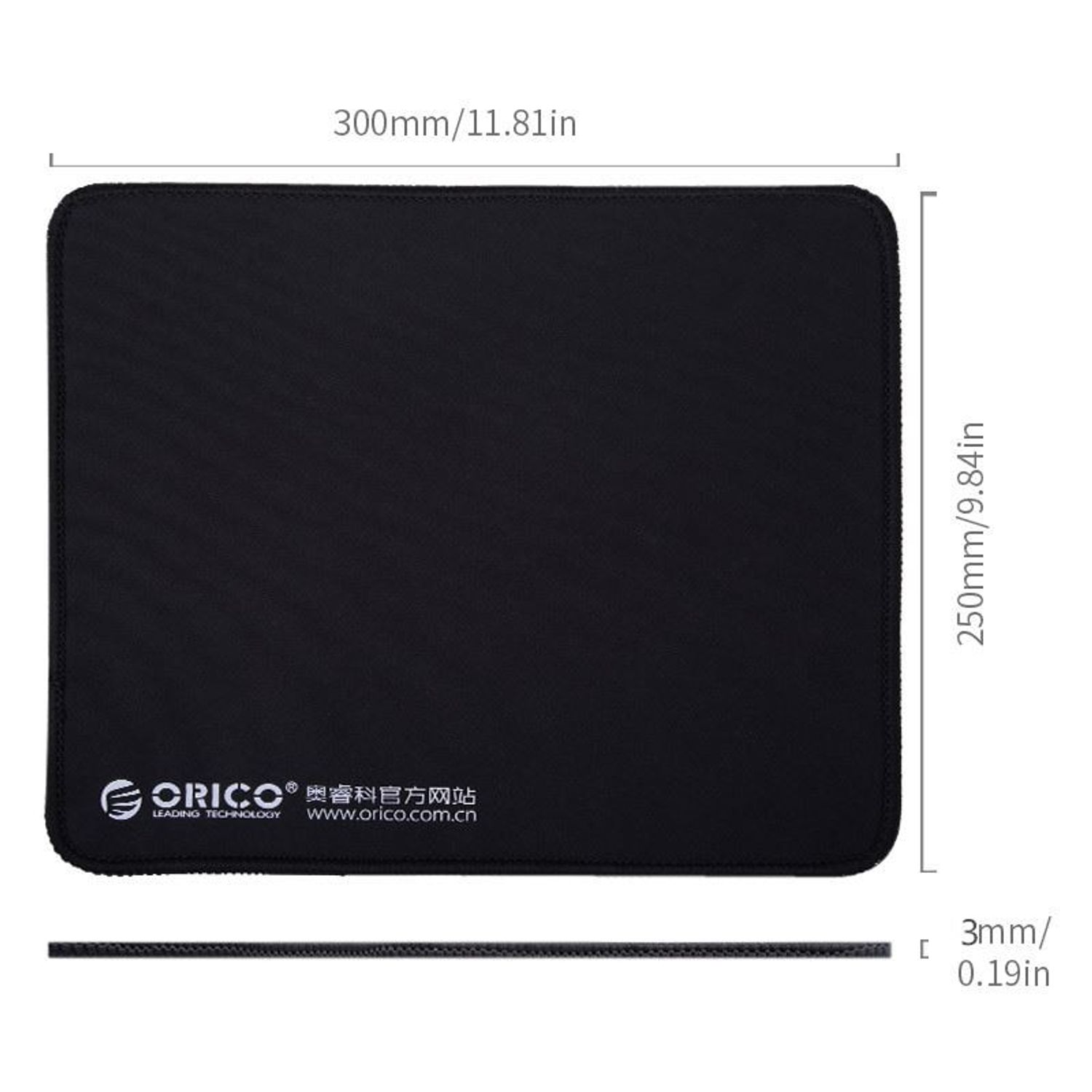 Mousepad Orico MPS3025, Negru Mouse Pad Orico MPS302 (Negru) fotografia produsului View 6 L