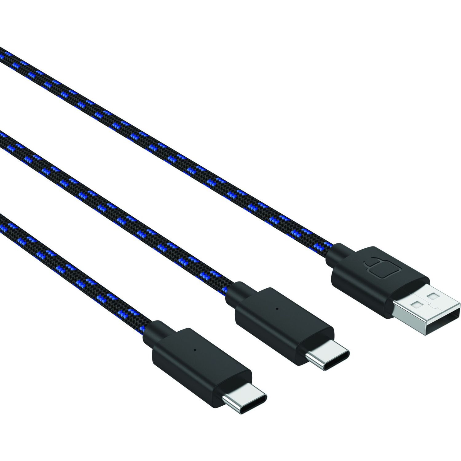 Cablu de incarcare Dual Play & Charge VS5002, Venom, 3 m, Type-C, USB, Negru fotografia produsului View 4 L
