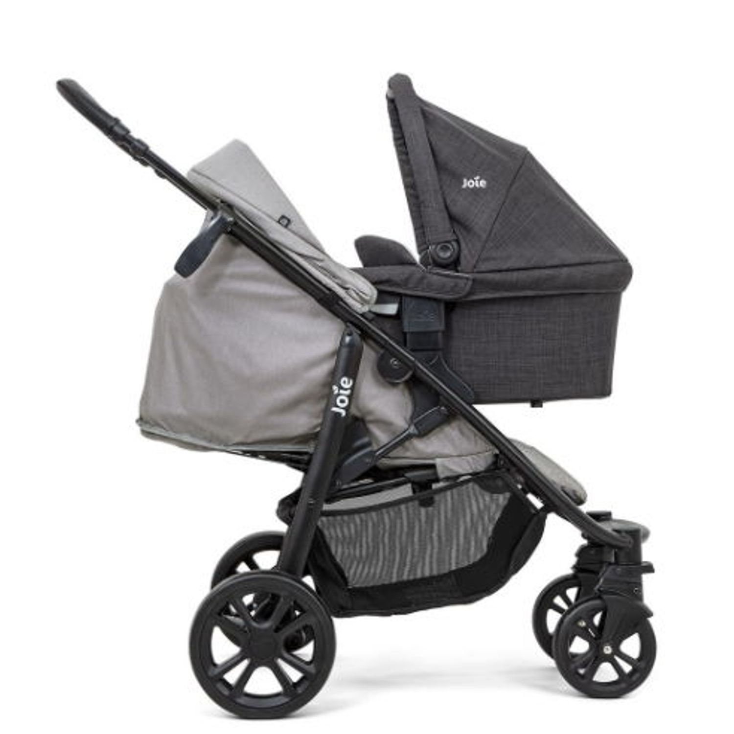 Carucior multifunctional Joie Litetrax 4 DLX Gray Flannel, 0-22 kg (Gri) fotografia produsului View 8 L