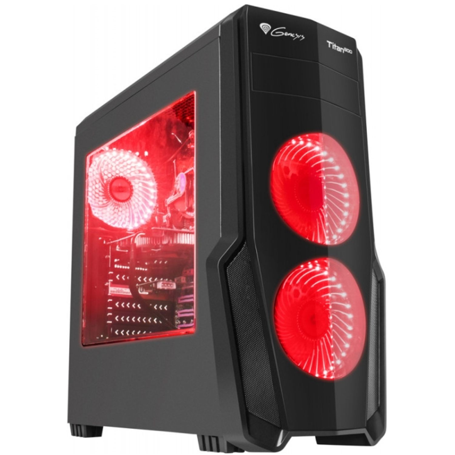 Carcasa Pc Genesis, Atx , Negru Carcasa Genesis Titan 800 Red (Negru) fotografia produsului