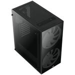 Carcasa Aerocool Python, Middle Tower, fara sursa, ATX, negru Carcasa Aerocool Python, Mid Tower (Negru) fotografia produsului View 13 S
