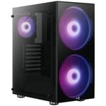 Carcasa Aerocool Python, Middle Tower, fara sursa, ATX, negru Carcasa Aerocool Python, Mid Tower (Negru) fotografia produsului View 8 S