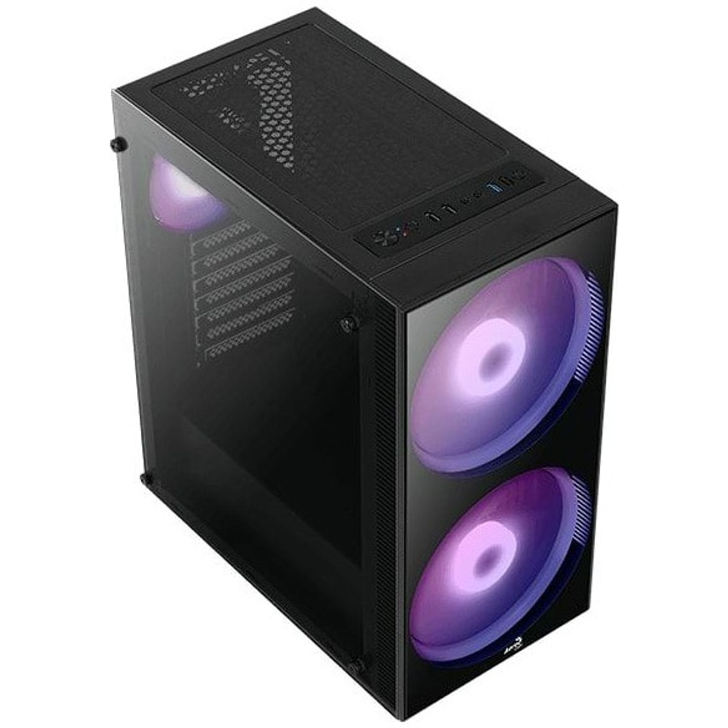 Carcasa Aerocool Python, Middle Tower, fara sursa, ATX, negru Carcasa Aerocool Python, Mid Tower (Negru) fotografia produsului View 11 L