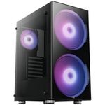 Carcasa Aerocool Python, Middle Tower, fara sursa, ATX, negru Carcasa Aerocool Python, Mid Tower (Negru) fotografia produsului View 9 S