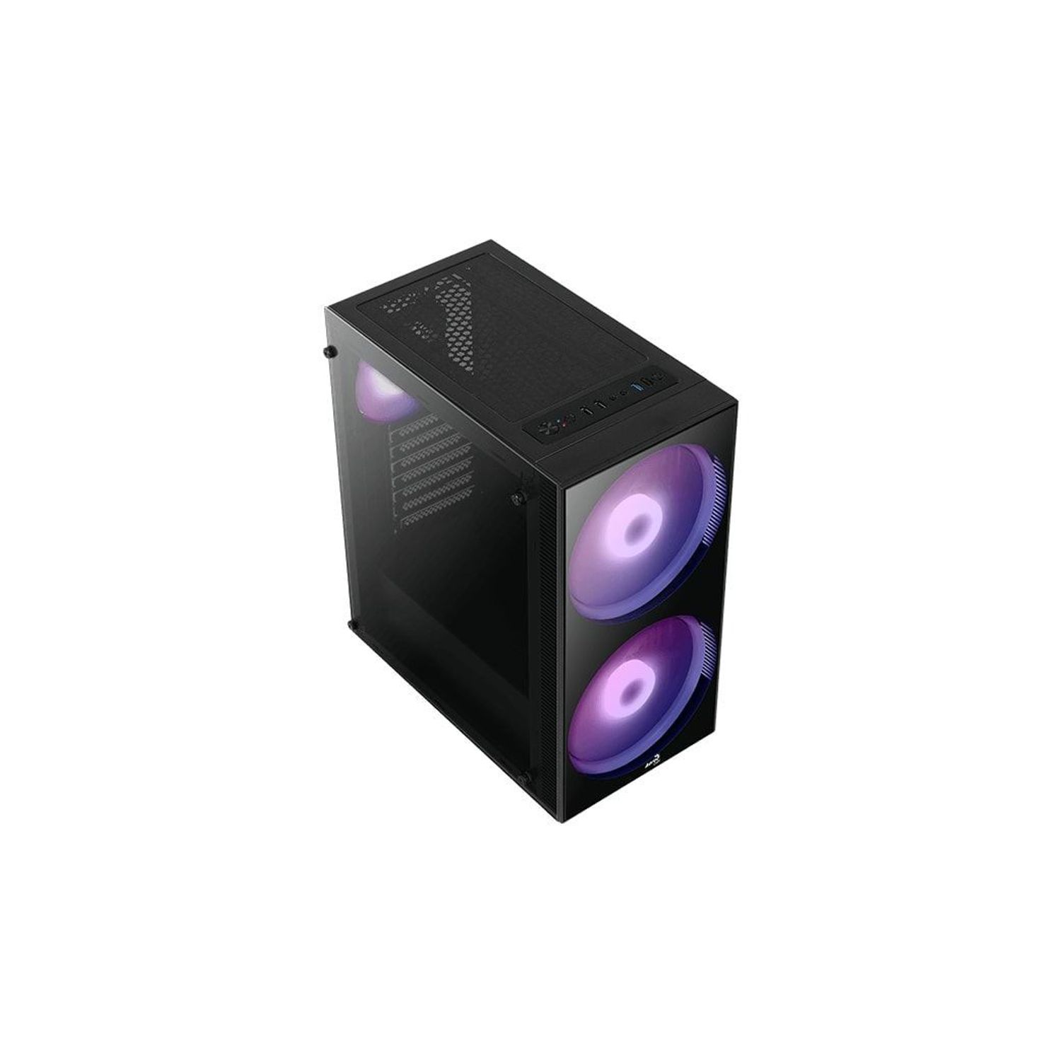 Carcasa Aerocool Python, Middle Tower, fara sursa, ATX, negru Carcasa Aerocool Python, Mid Tower (Negru) fotografia produsului View 3 L