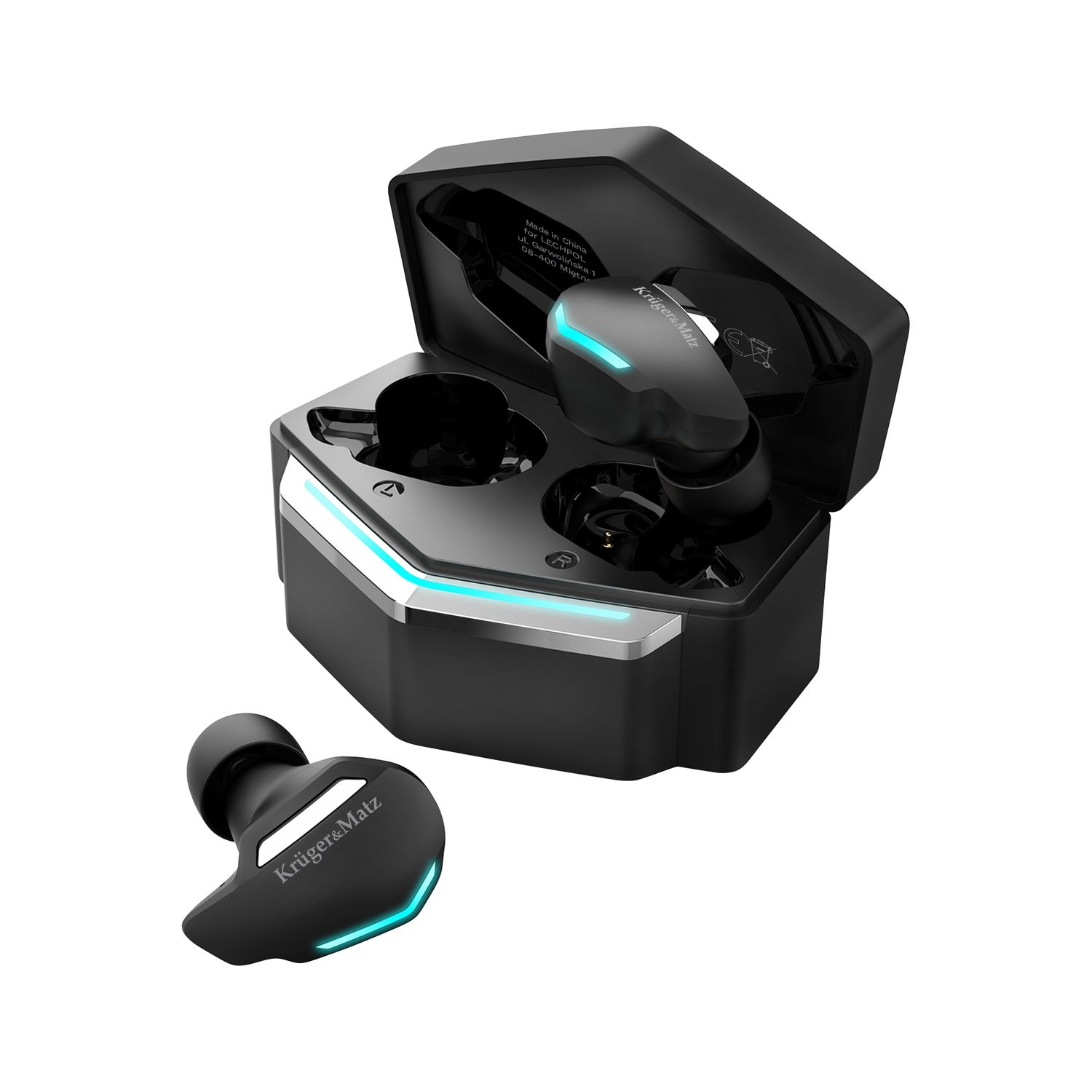 Casti wireless in ear Kruger&Matz Warrior G3, Bluetooth 5.0 fotografia produsului View 6 L