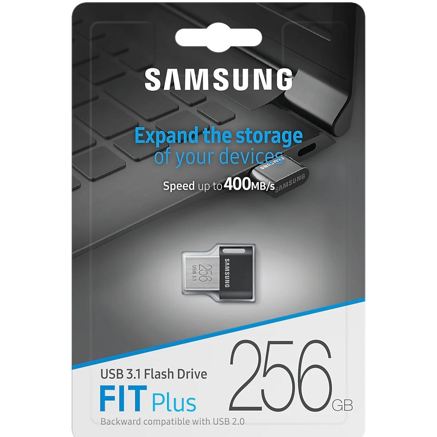 Memorie USB Flash Drive FIT Plus 256GB, USB 3.1 Stick USB Samsung FIT, 256GB, USB 3.1 (Negru) fotografia produsului View 7 L