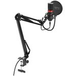 Microfon Streaming SPC Gear SM950, brat ajustabil, popfilter, shockmount, USB (Negru) fotografia produsului View 13 S