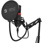 Microfon Streaming SPC Gear SM950, brat ajustabil, popfilter, shockmount, USB (Negru) fotografia produsului View 2 S