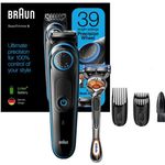 Aparat de tuns barba Braun Beard Trimmer BT5240 Wet&Dry, AutoSense, buton rotativ de precizie, 2 piepteni, Aparat - 4210201283485 Aparat de tuns barba si parul Braun BT5240, Autonomie 100 min (Negru) fotografia produsului