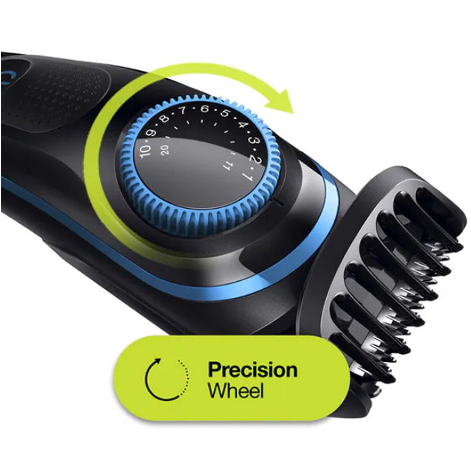 Aparat de tuns barba Braun Beard Trimmer BT5240 Wet&Dry, AutoSense, buton rotativ de precizie, 2 piepteni, Aparat - 4210201283485 Aparat de tuns barba si parul Braun BT5240, Autonomie 100 min (Negru) fotografia produsului View 5 L