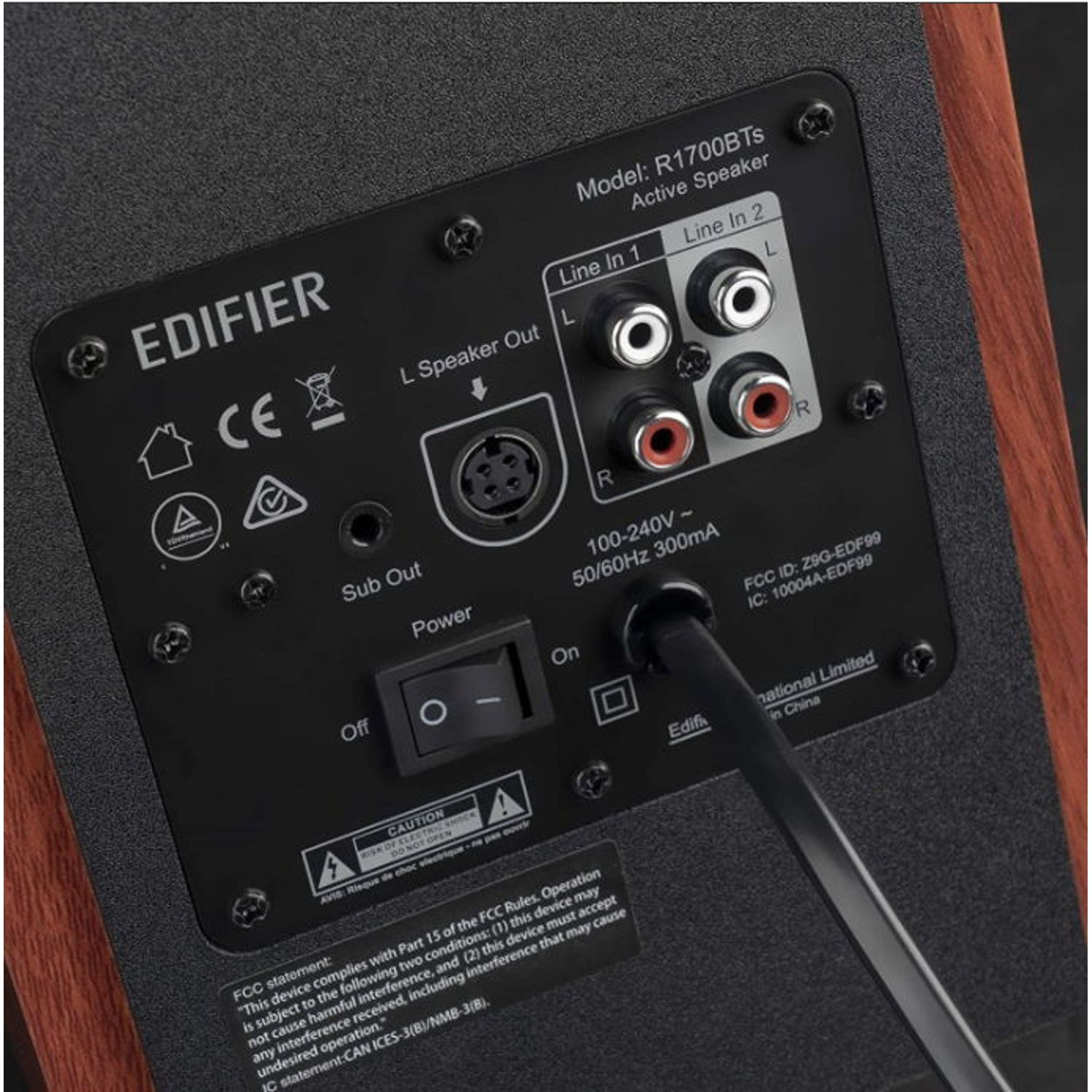 Boxe Edifier 2.0, 66W, bluetooth, brown Boxe Edifier R1700BTS-BR, 2.0, 66 W, Bluetooth, Telecomanda (Negru/Maro) fotografia produsului View 6 L